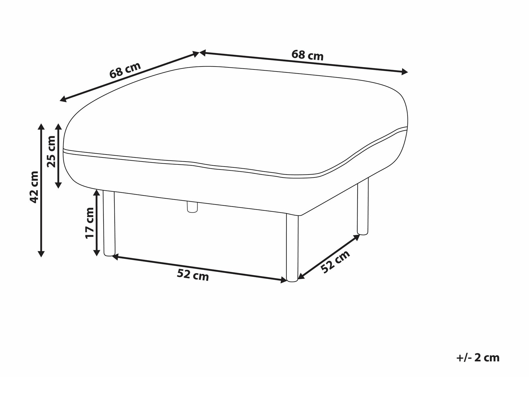 Tabure Berwyn 2264 (Bijela)