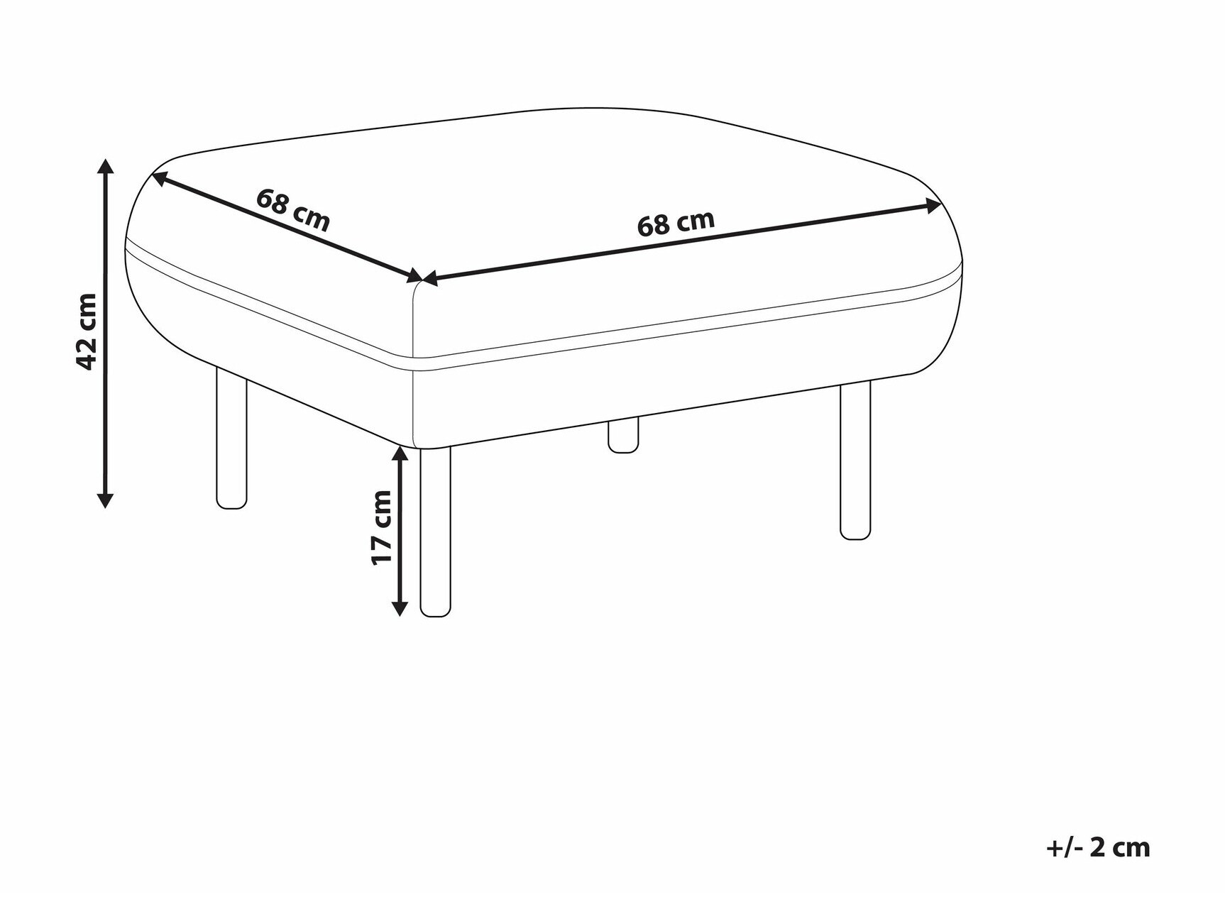 Tabure Berwyn 2264 (Svijetlo siva)