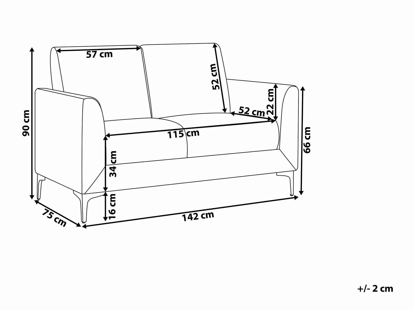 Kauč Berwyn 763 (Siva)