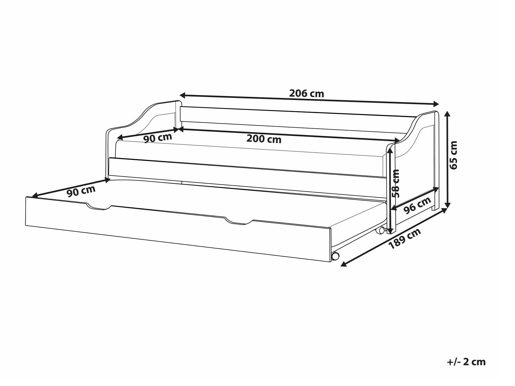 Krevet Berwyn 2269 (Bijela)