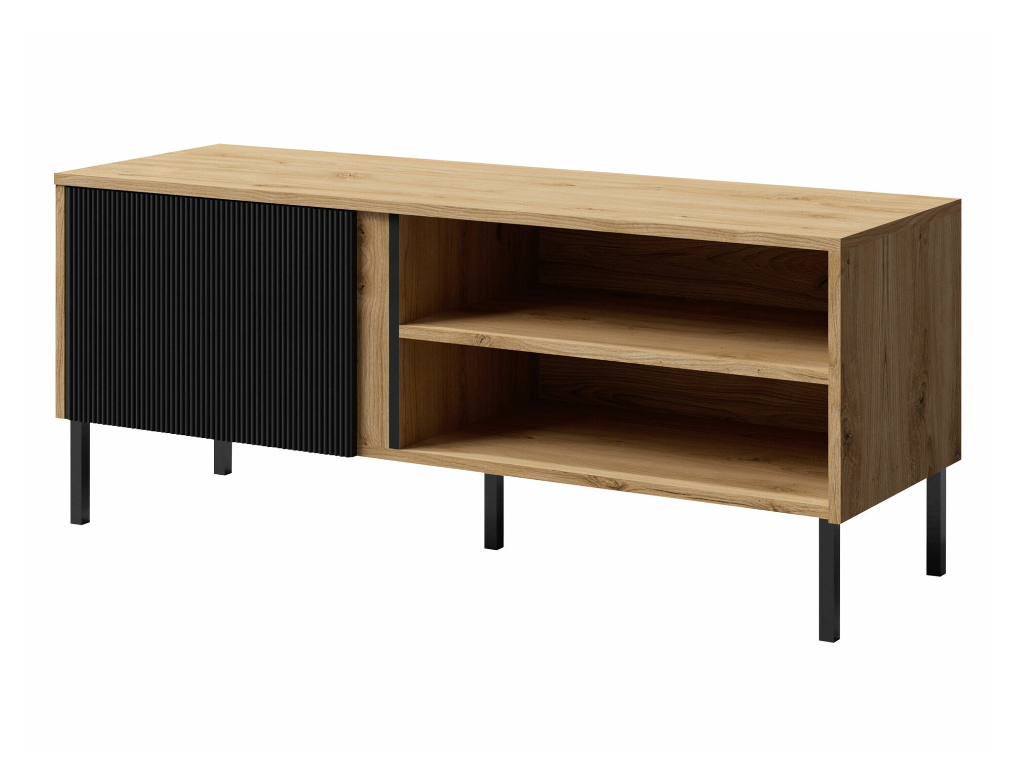 TV stol Lumiri 106 (Hrast + Crna)