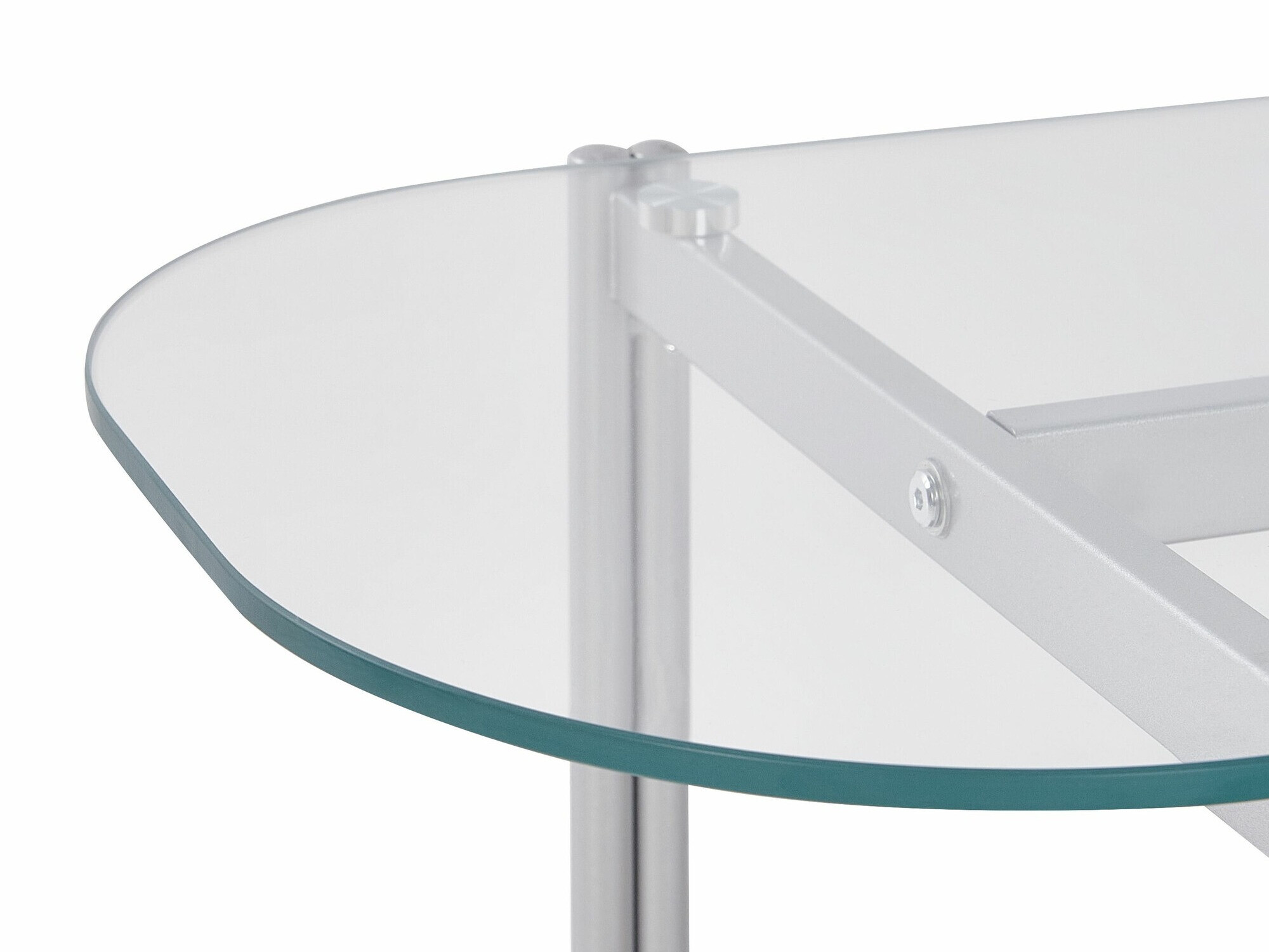 Konzolni stolić Berwyn 2278 (Srebrna + Svijetlo drvo)