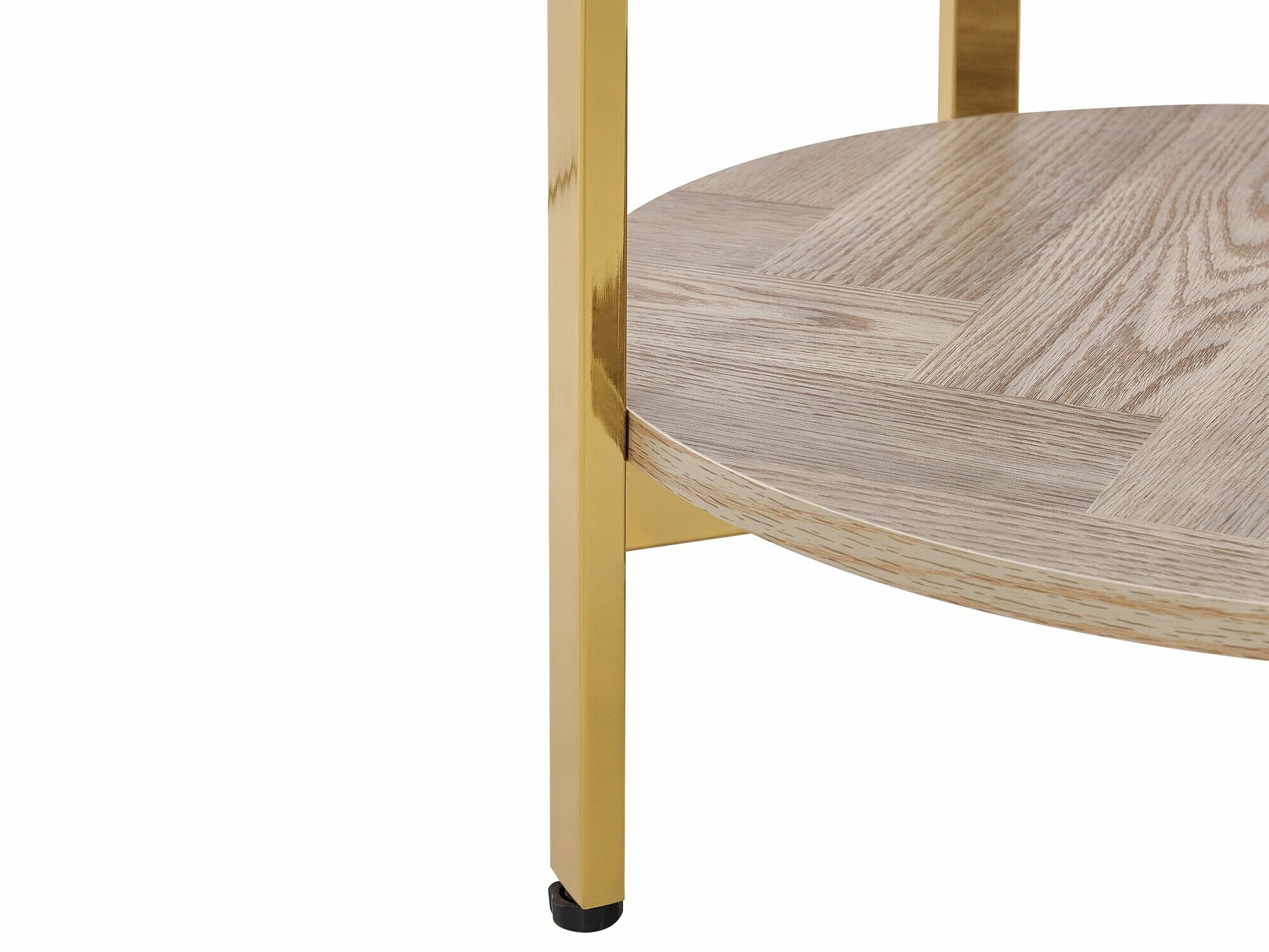 Pomoćni stolić Berwyn 2277 (Zlatna + Svijetlo drvo)