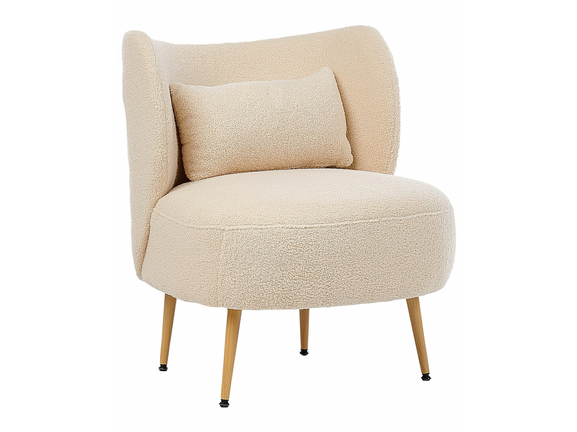 Fotelja Berwyn 570 (Bež + Svijetlo drvo)