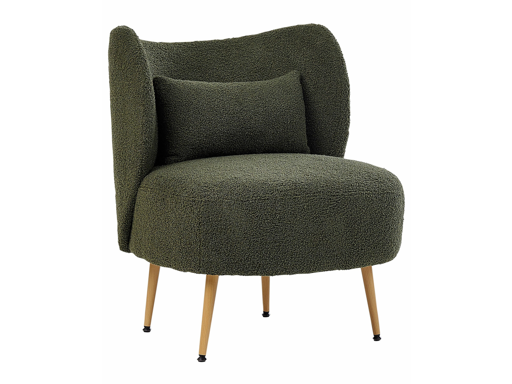 Fotelja Berwyn 570 (Tamnozelena + Svijetlo drvo)