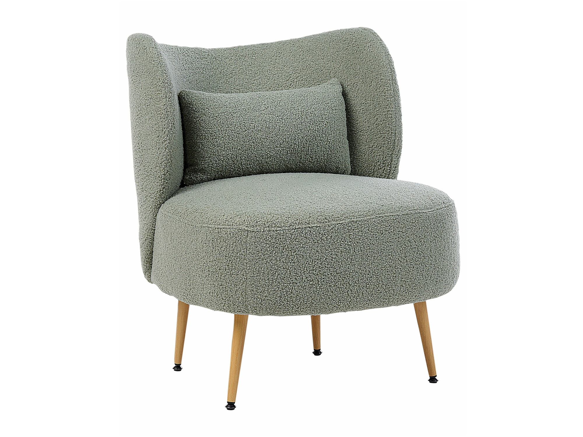 Fotelja Berwyn 570 (Zelena + Svijetlo drvo)