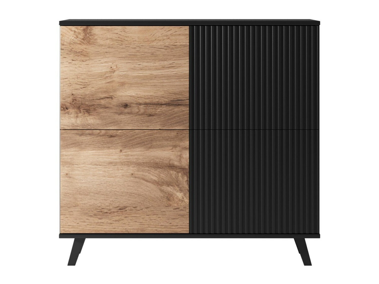 Ormarić Luelia 119 (Crna + Hrast Wotan)