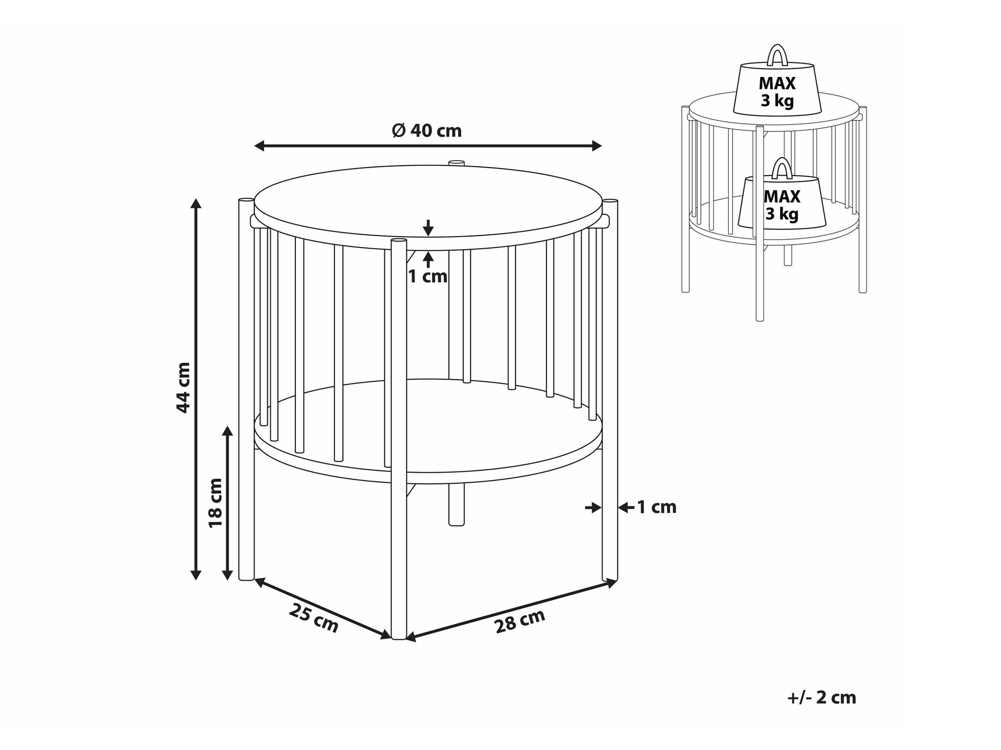 Pomoćni stolić Berwyn 2284