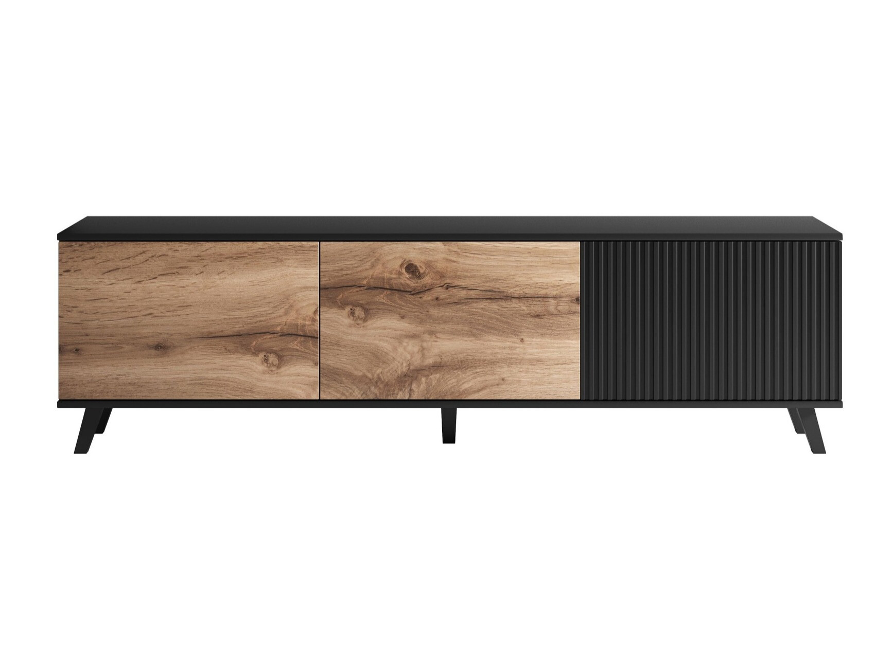 TV stol Luelia 115 (Crna + Hrast Wotan)