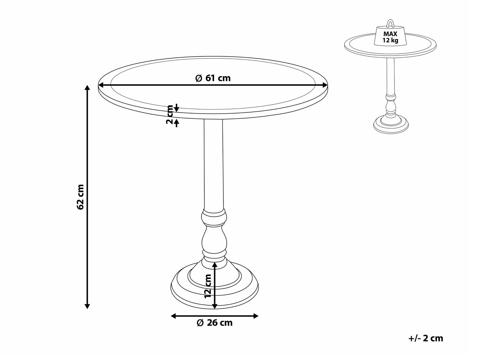Pomoćni stolić Berwyn 2290