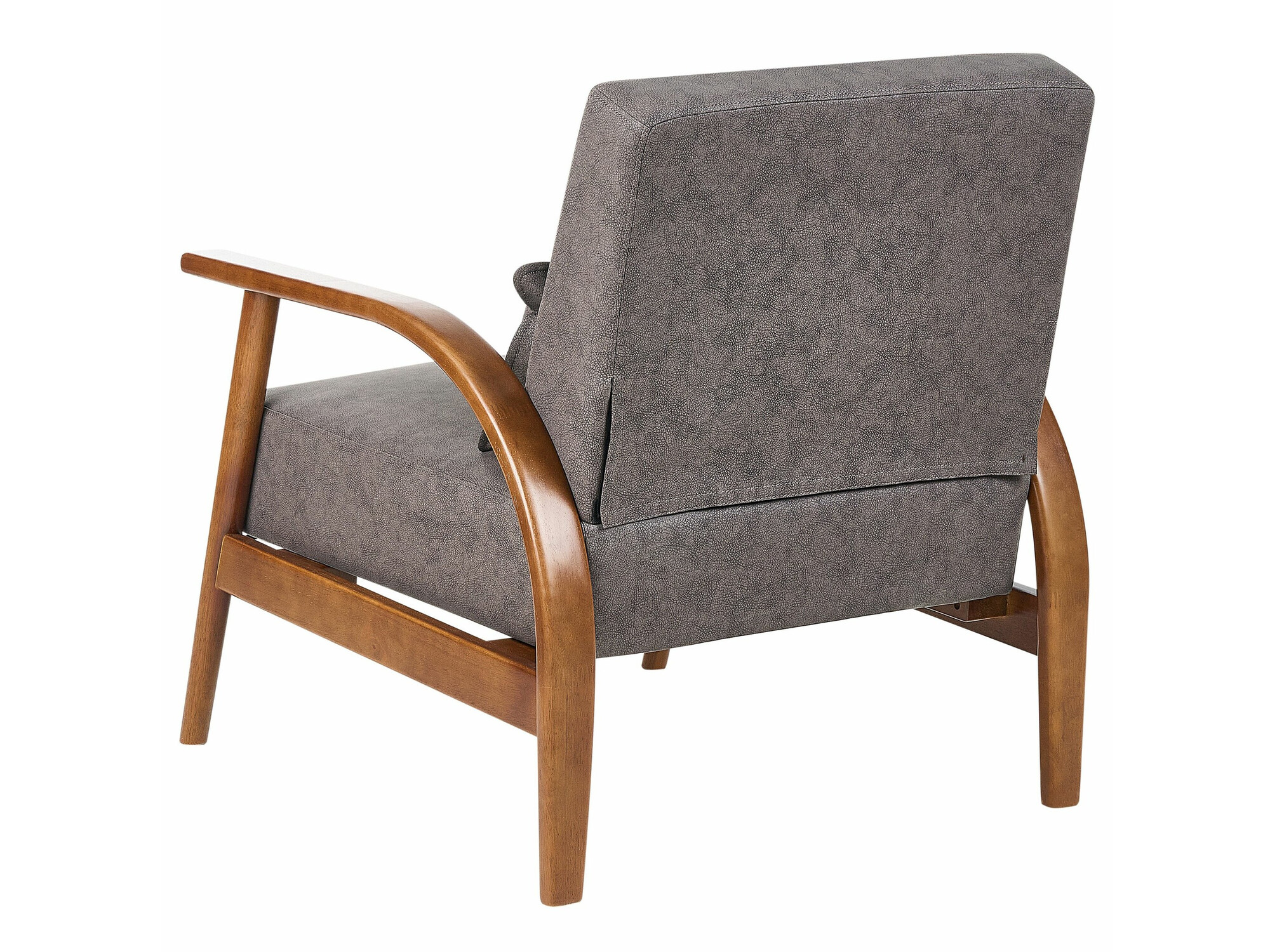 Fotelja Berwyn 2296 (Tamno smeđa + Tamno drvo)