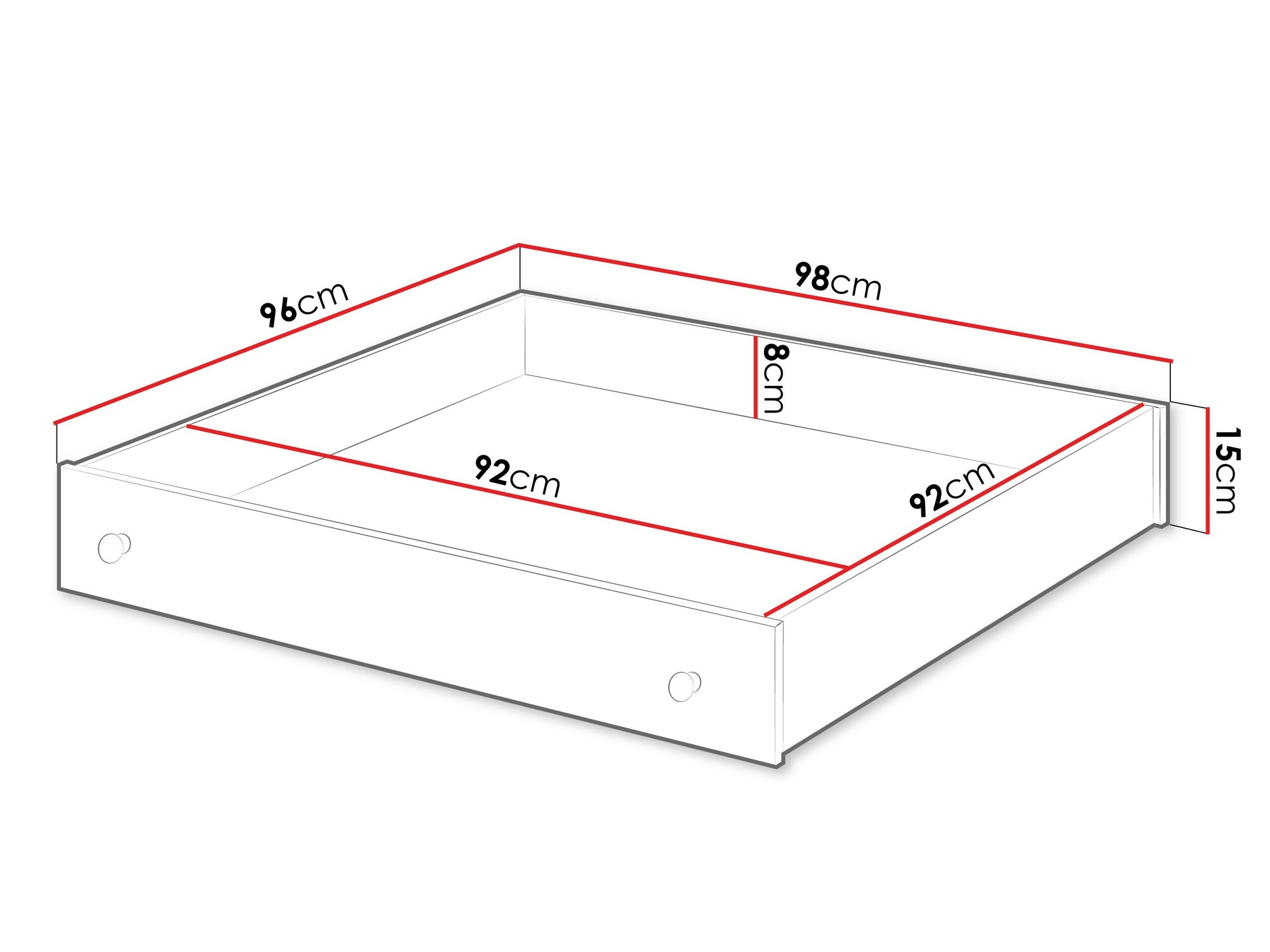 Ladica Romelbo 147 (Bijela)