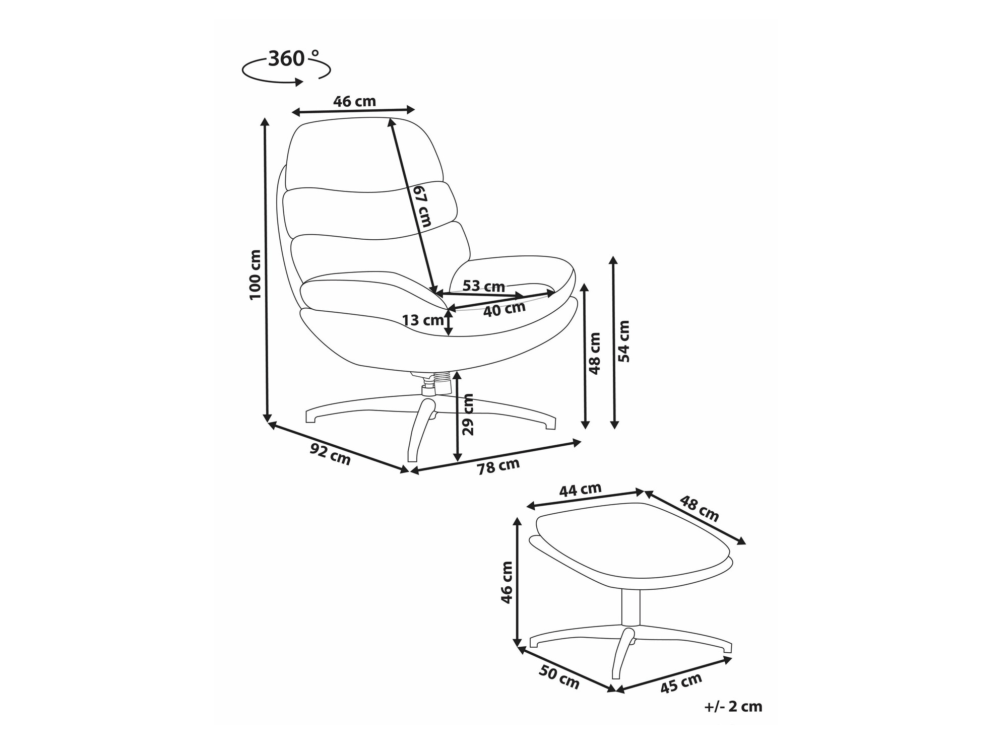 Fotelja Berwyn 2306 (Bež)
