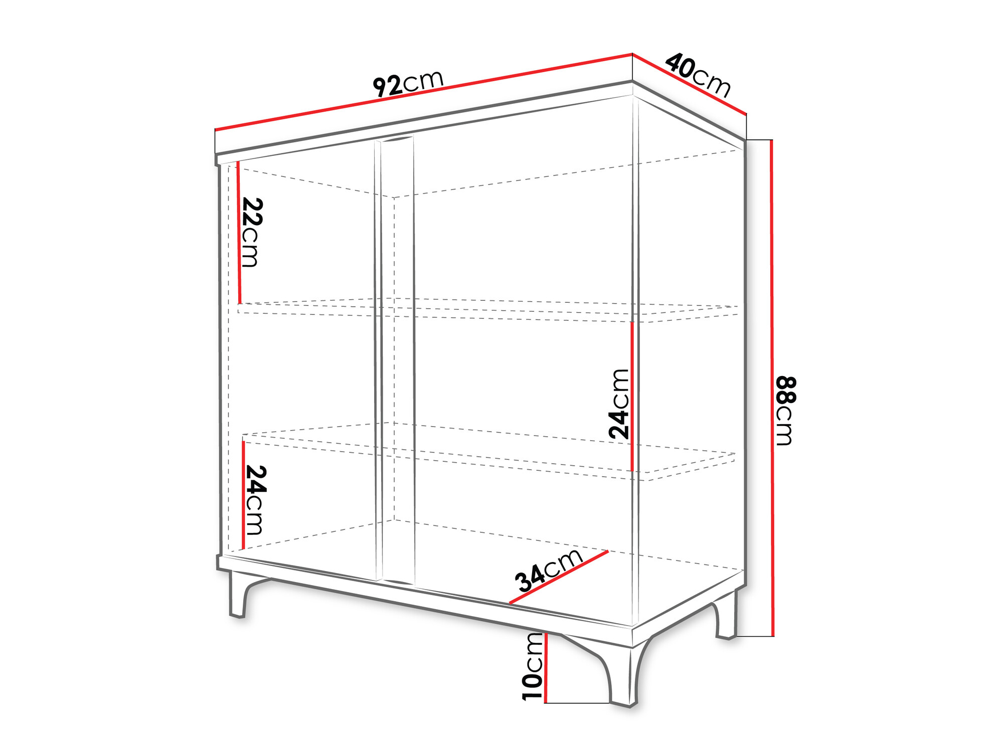 Ormarić Florem II (Bijela + Sjajno bijela + Svijetlo drvo)