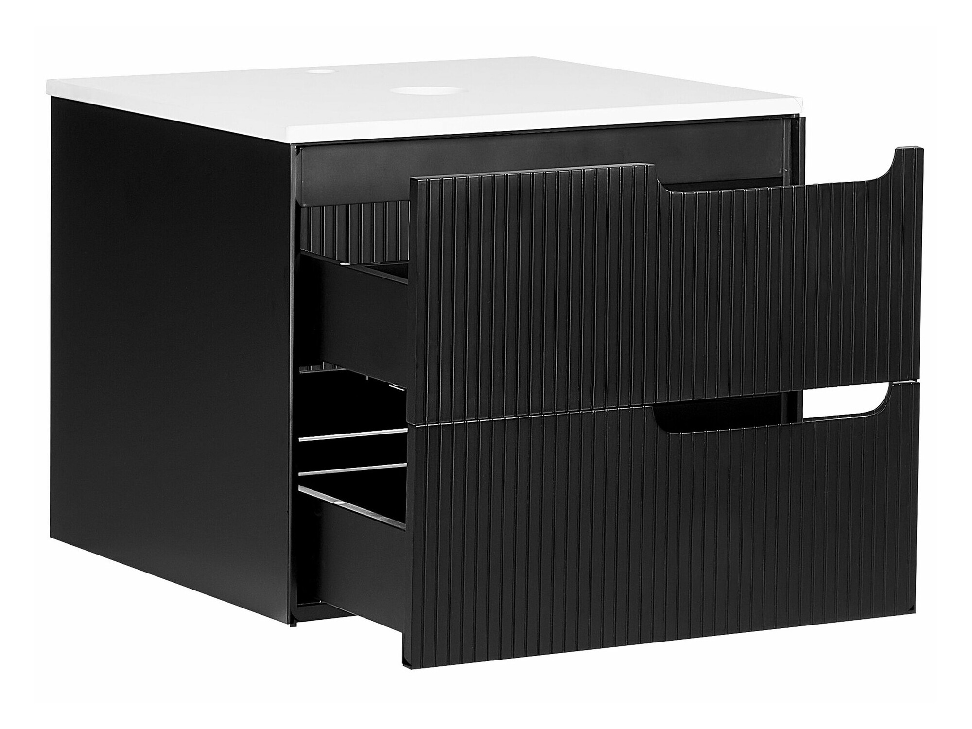 Zidni ormarić za umivaonik Berwyn 2305 (Crna)