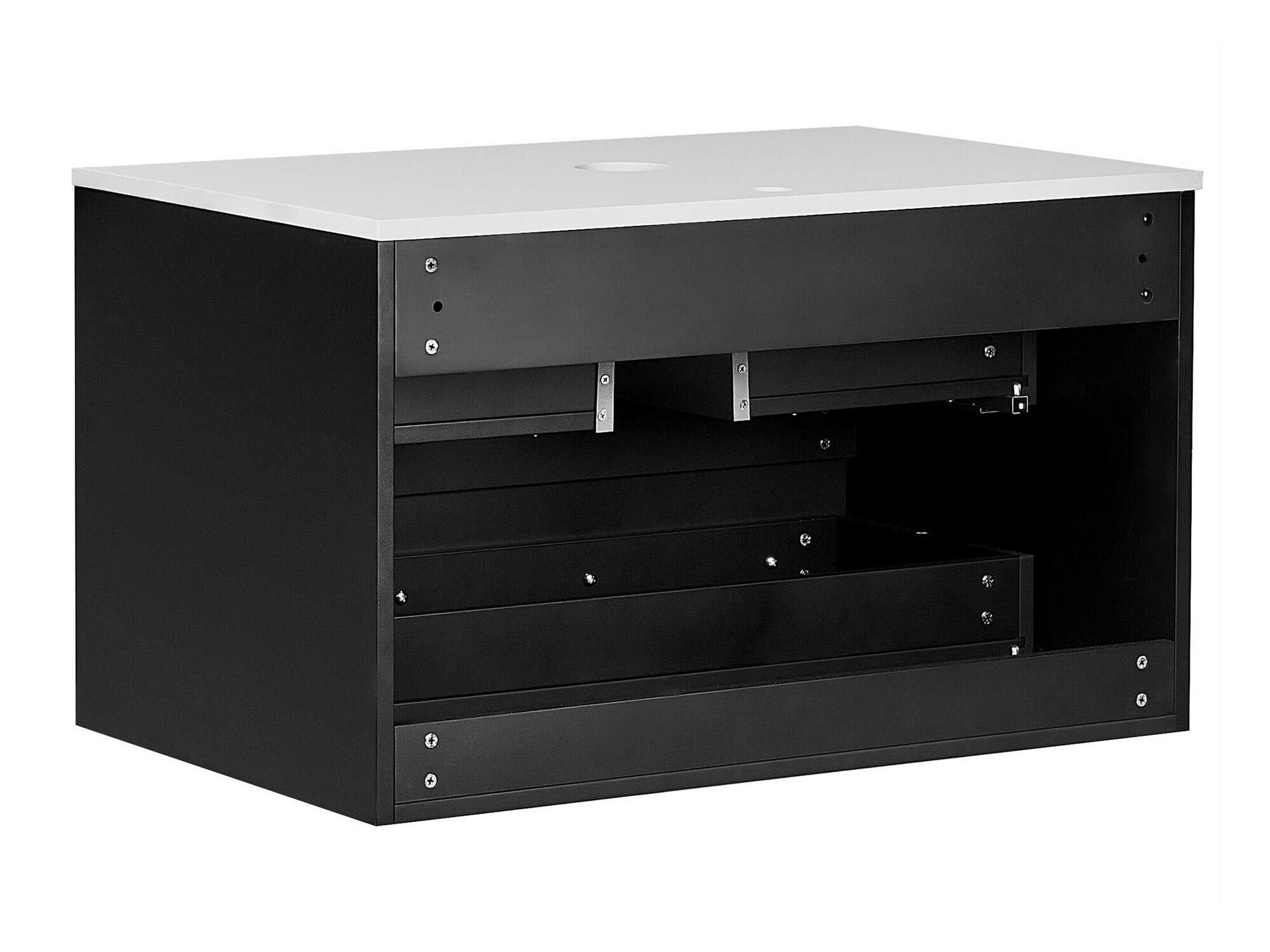 Zidni ormarić za umivaonik Berwyn 2307 (Crna)