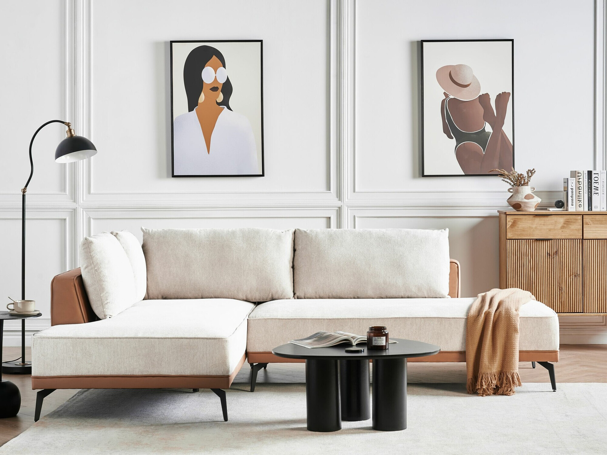 Modularna kutna garnitura Berwyn 2326 (Bež)