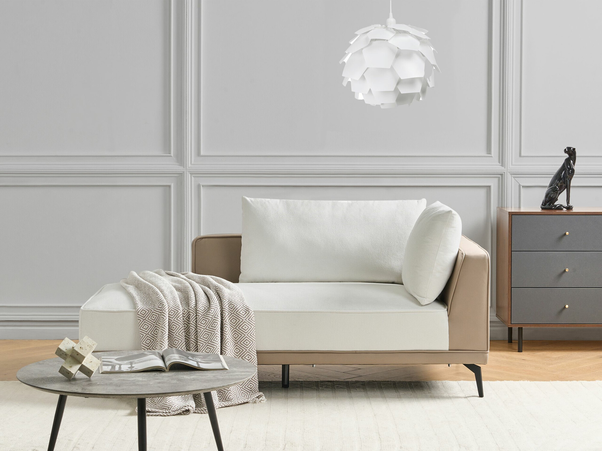 Modularna kutna garnitura Berwyn 2326 (Bijela)