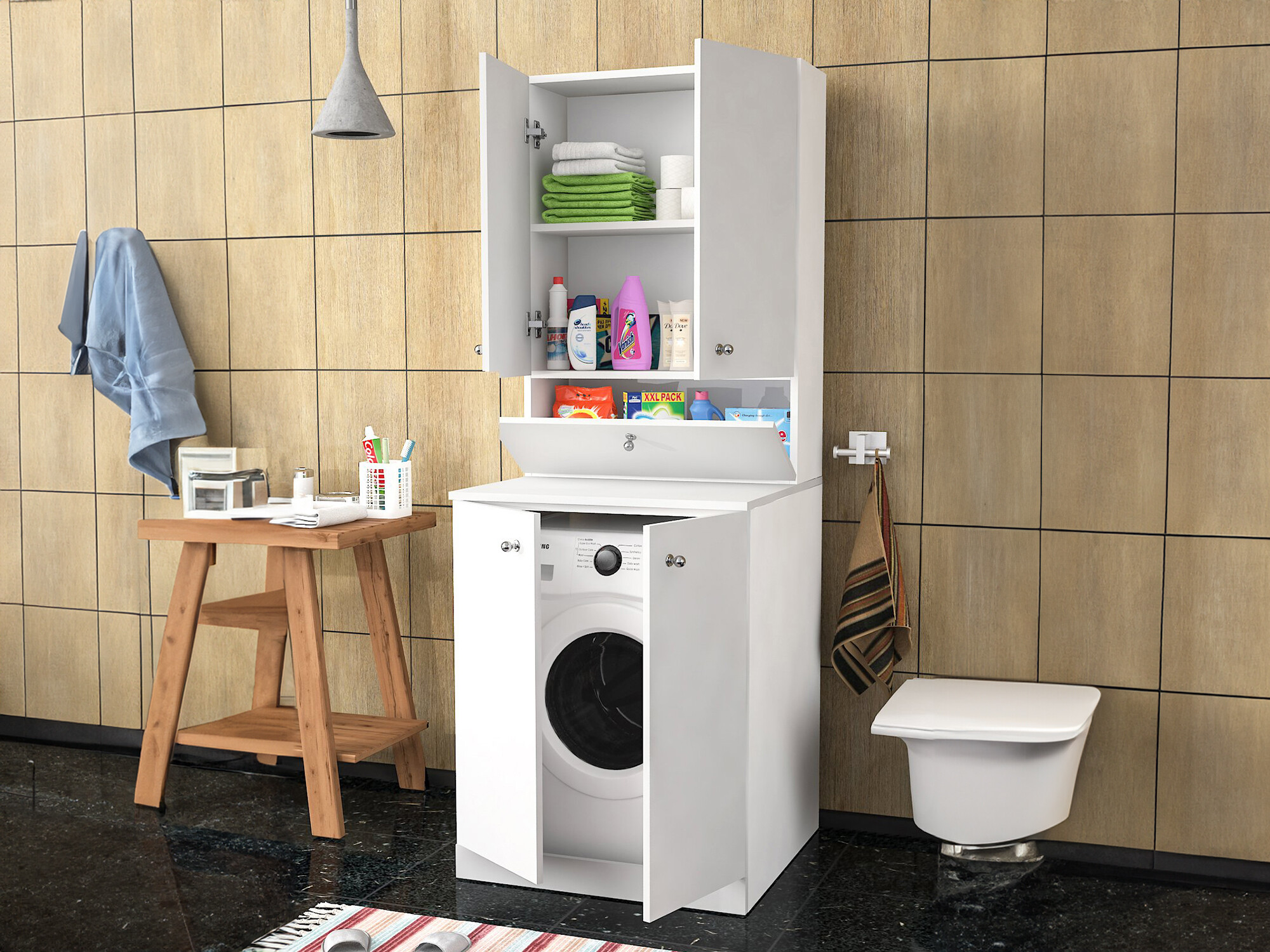 Kupaonska polica Kailua 2317 (Bijela)