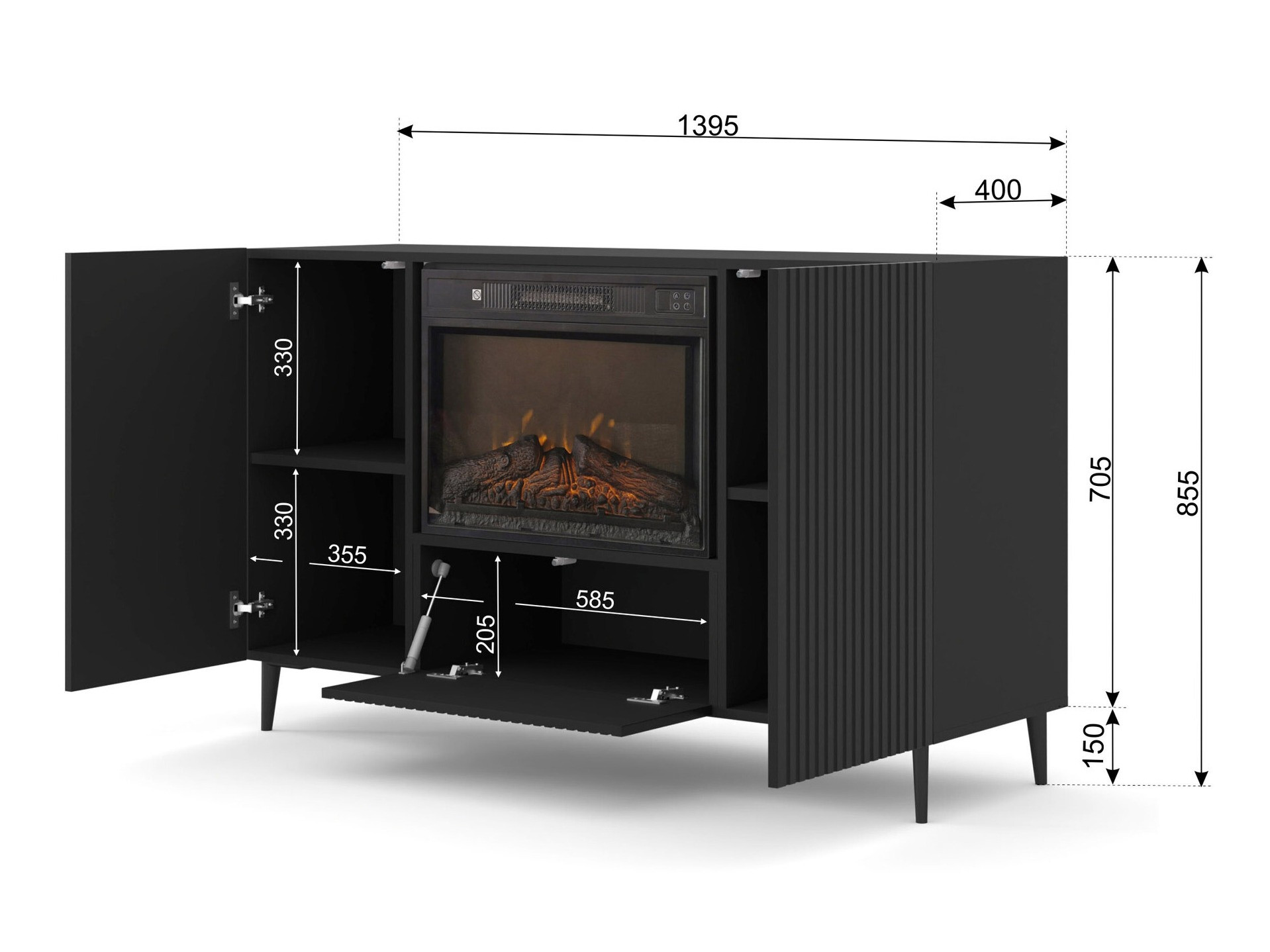 Ormarić Talsalu 112 (Crna)