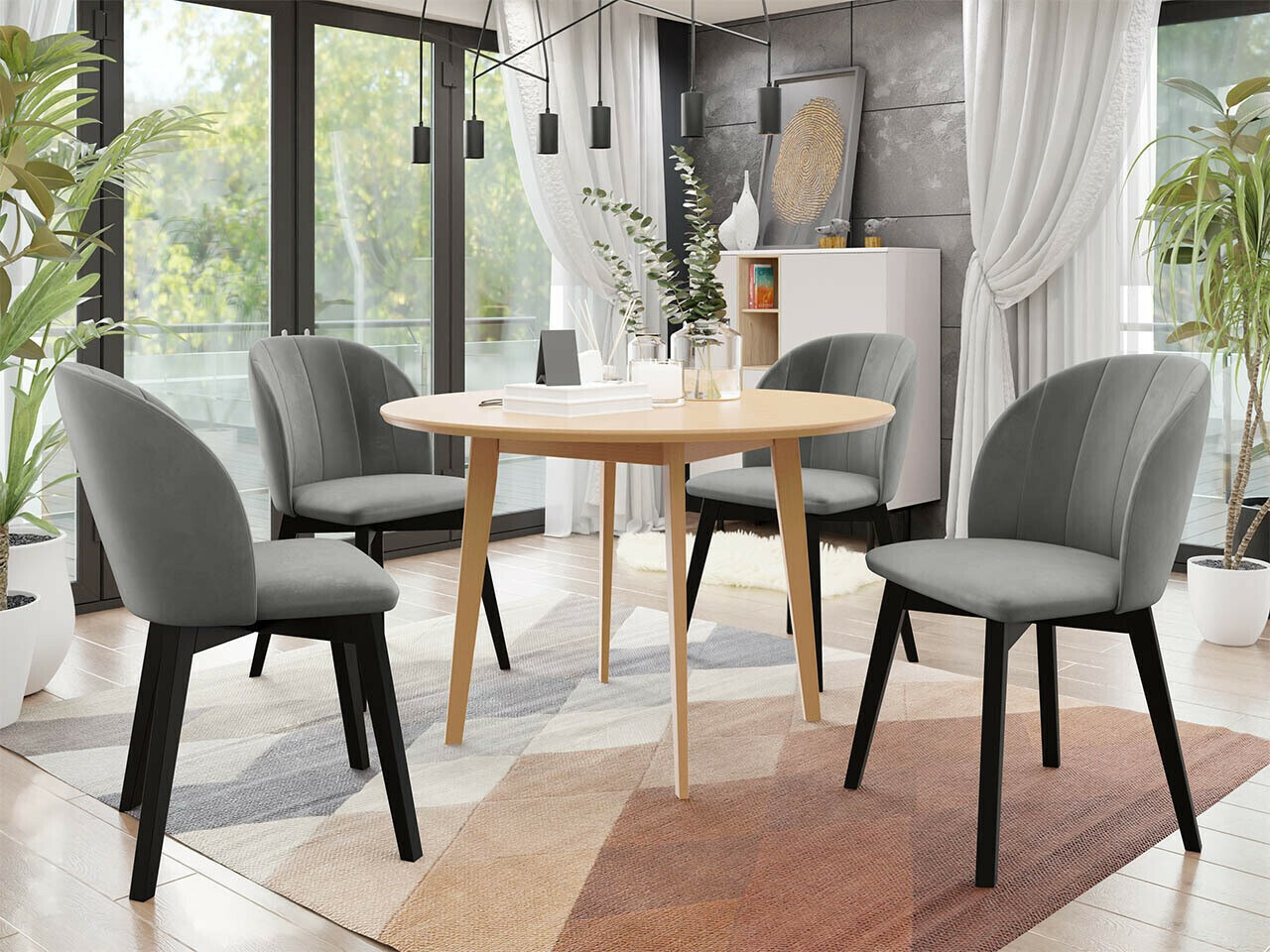 Blagovaonski set Racine 136 (Smeđa)