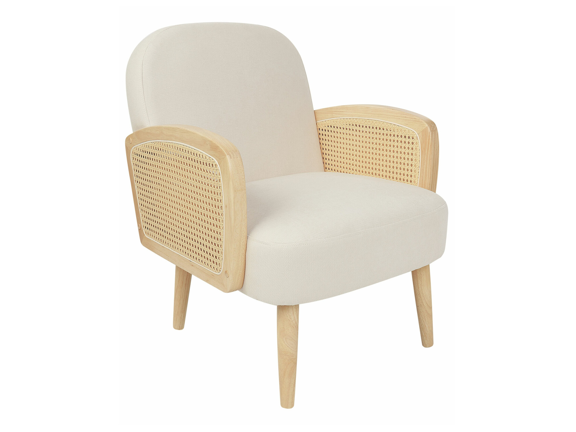 Fotelja Berwyn 2339 (Bež + Svijetlo drvo)