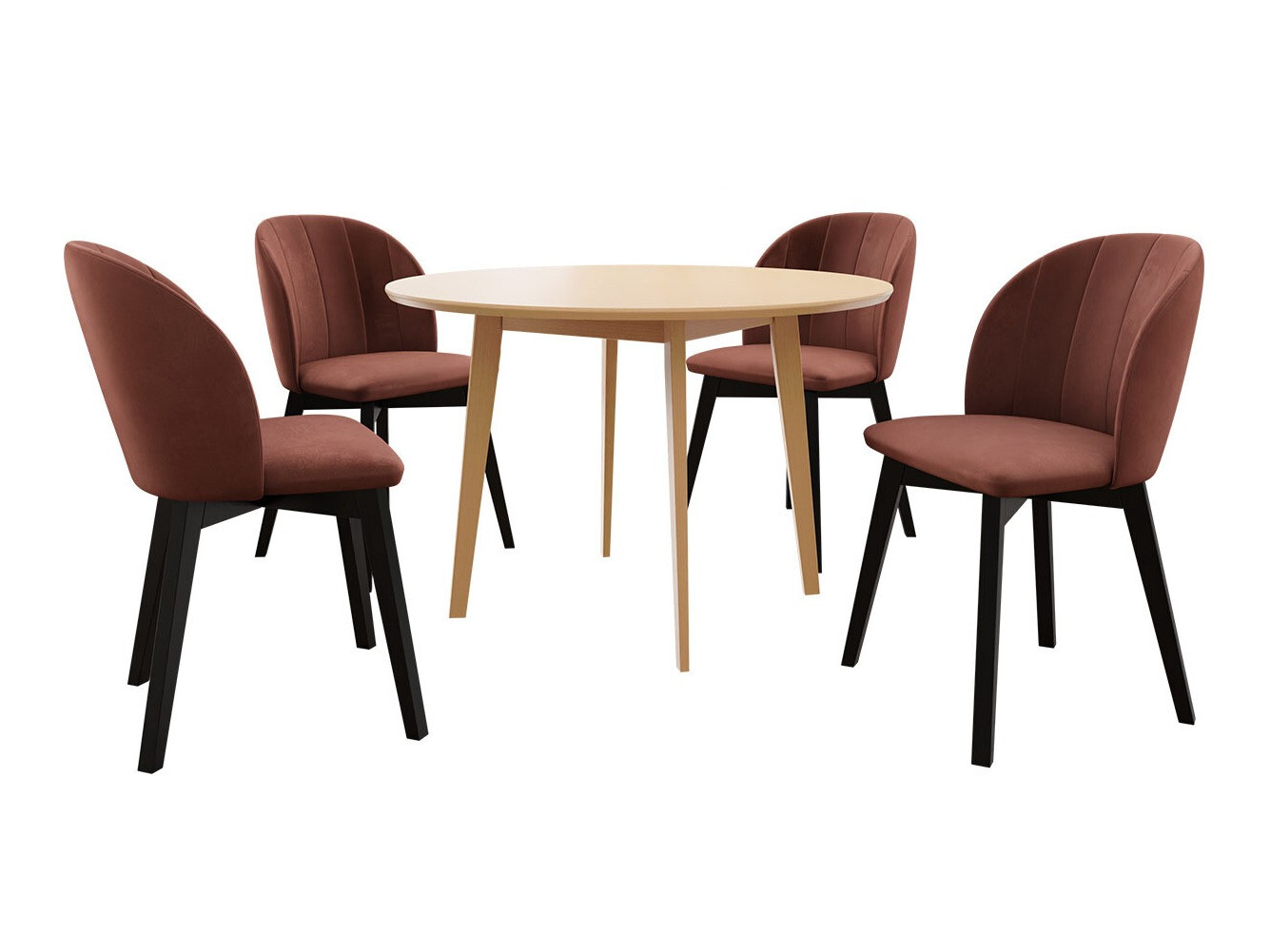 Blagovaonski set Racine 136 (Smeđa)