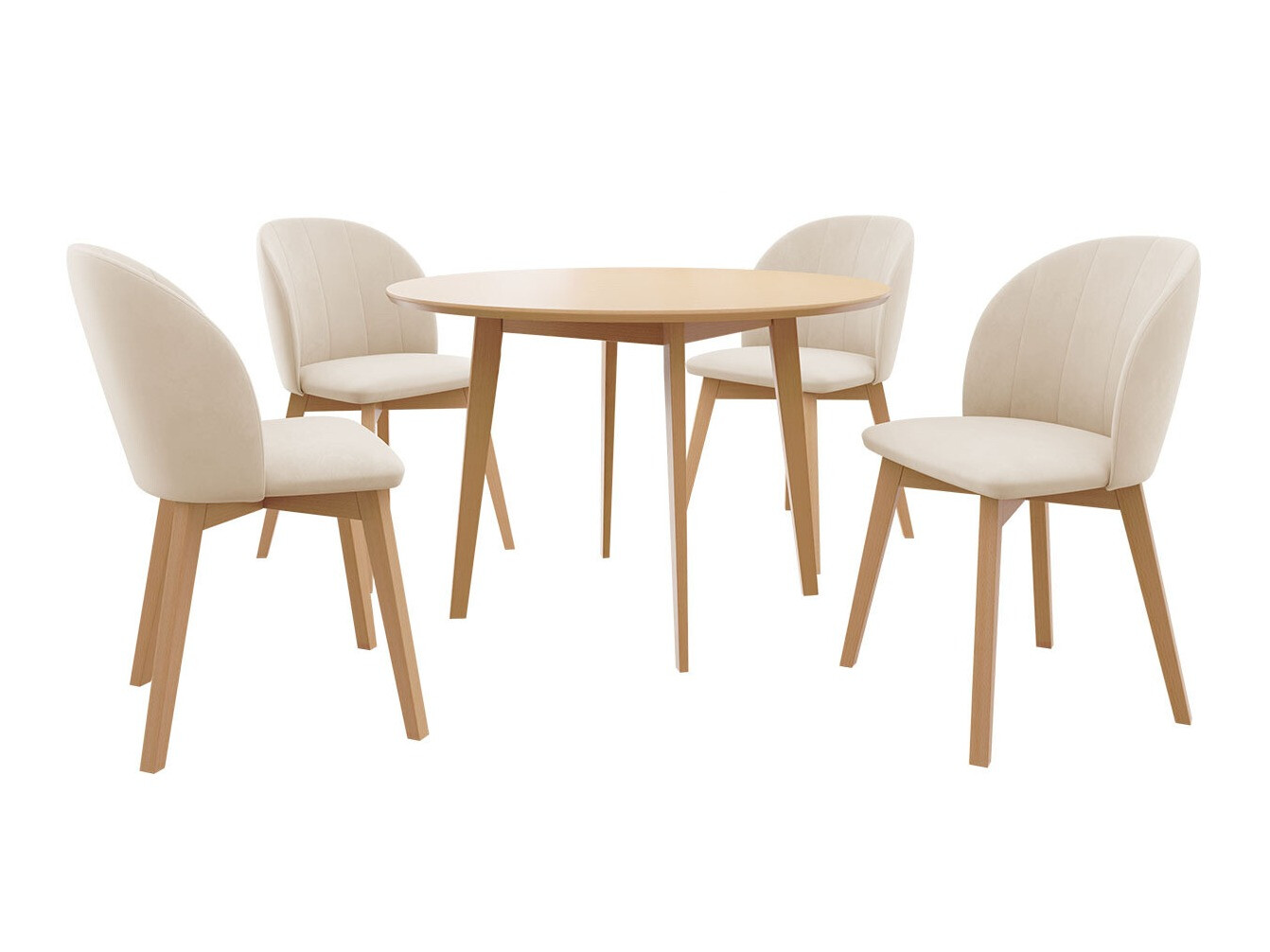 Blagovaonski set Racine 136 (Smeđa)