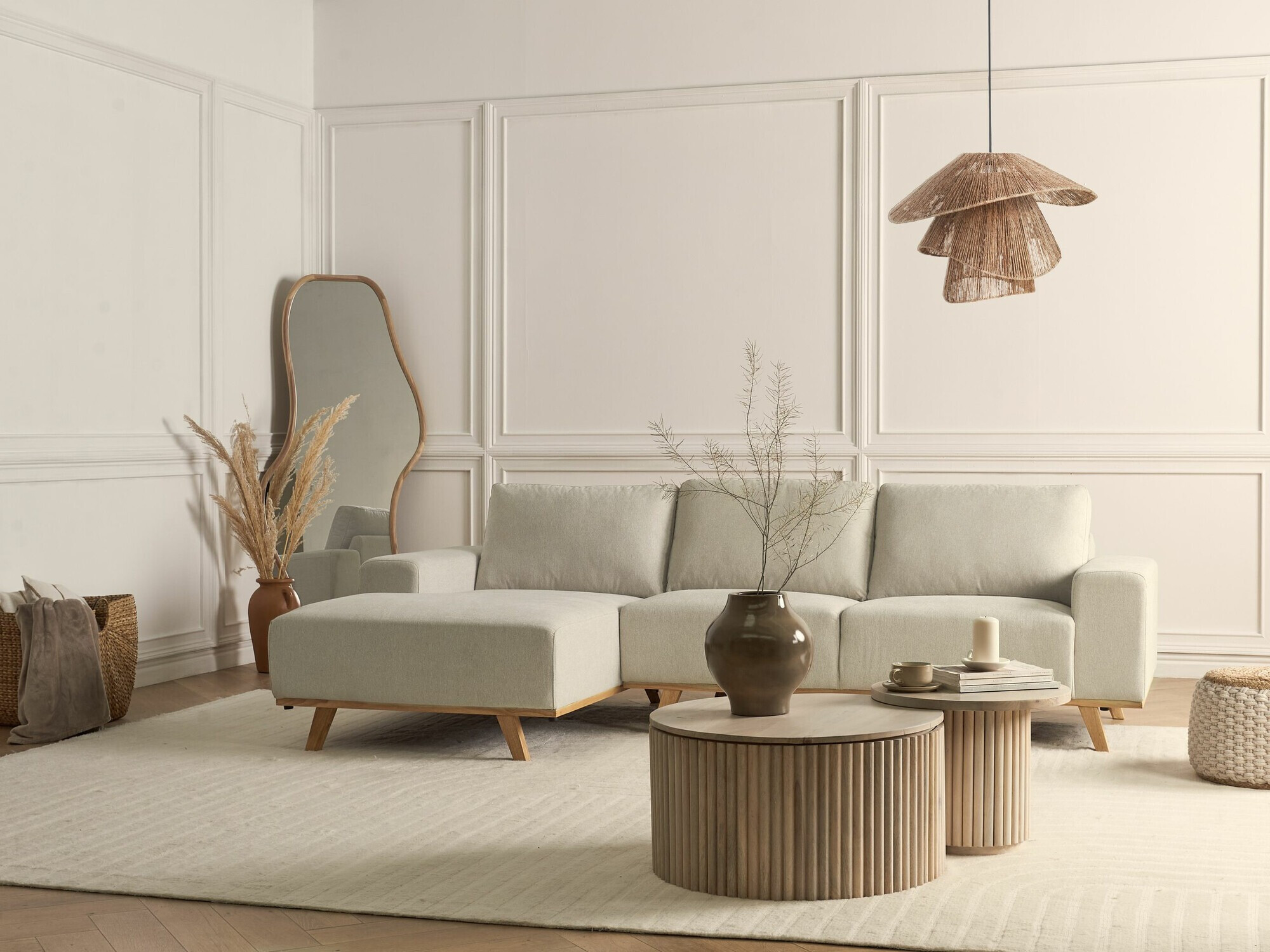 Kutna garnitura Berwyn 2363 (Bež)