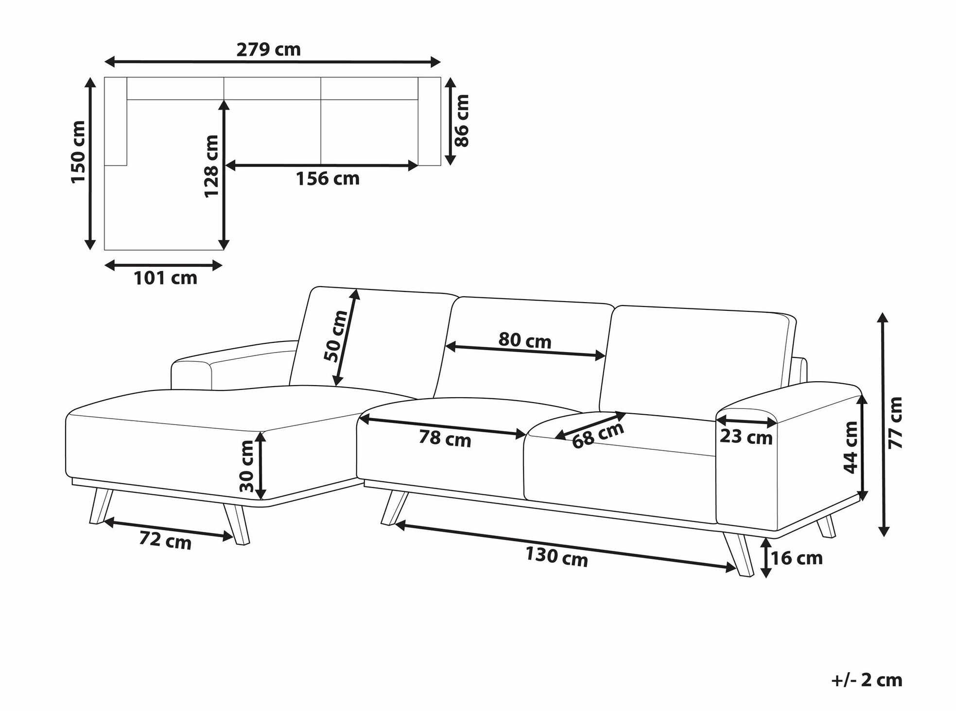 Kutna garnitura Berwyn 2363 (Zelena)