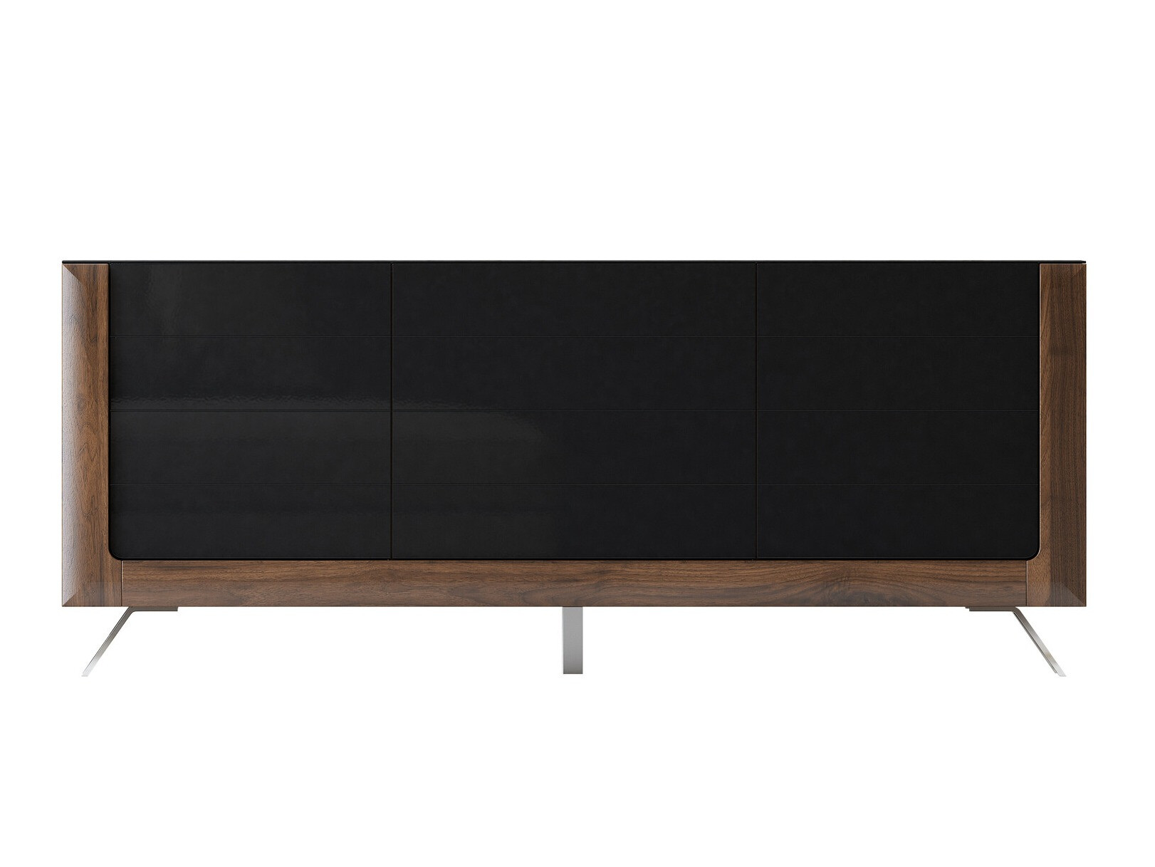 Ormarić Sovera 103 (Orah + Sjajno crna)