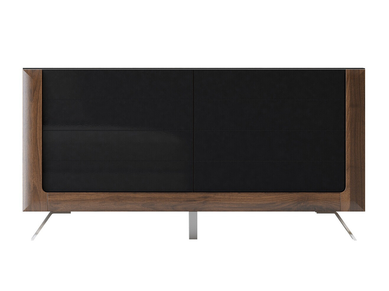 Ormarić Sovera 107 (Orah + Sjajno crna)