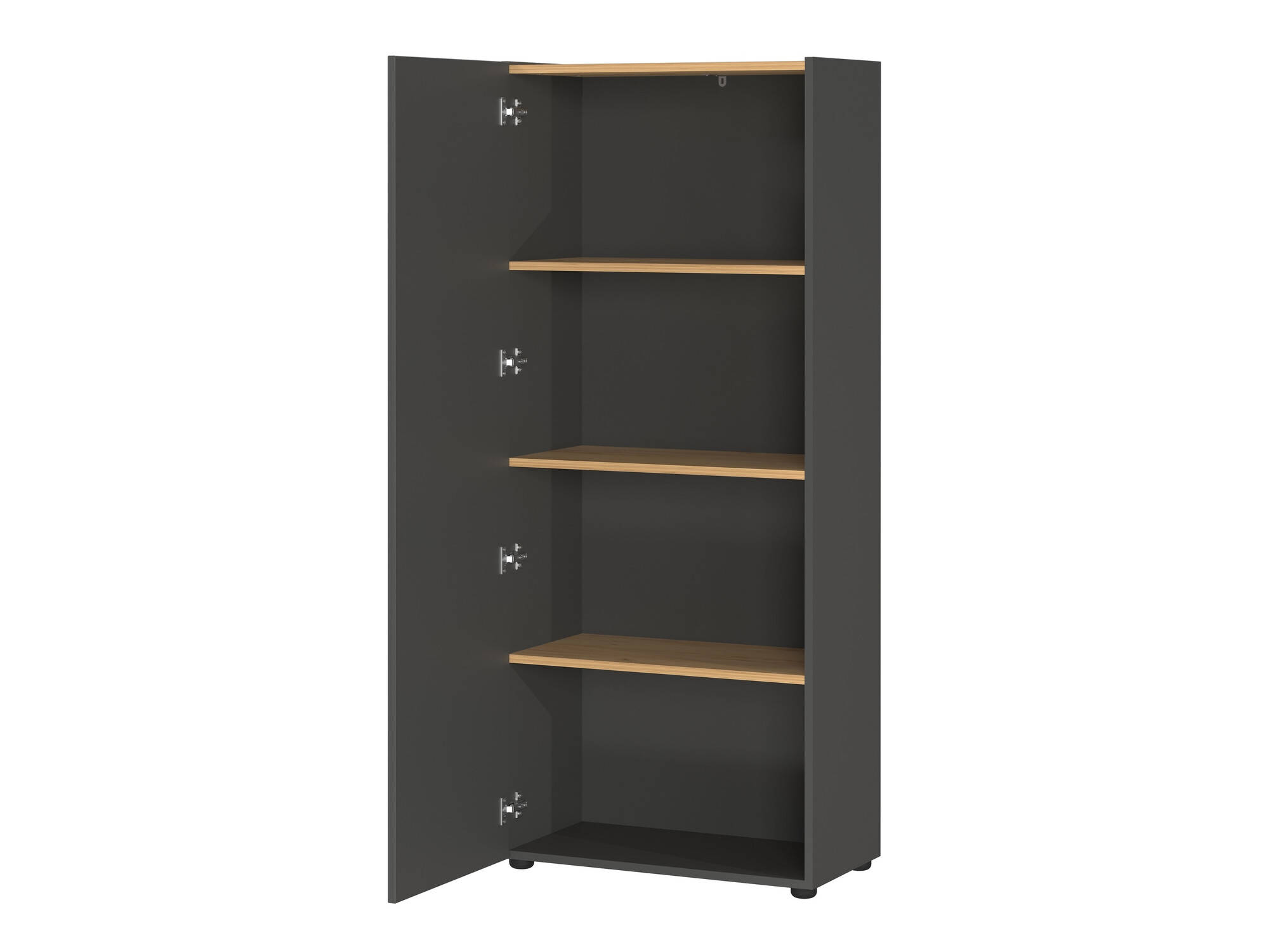 Polica Evarsoa 104 (Grafit + Navarra hrast)