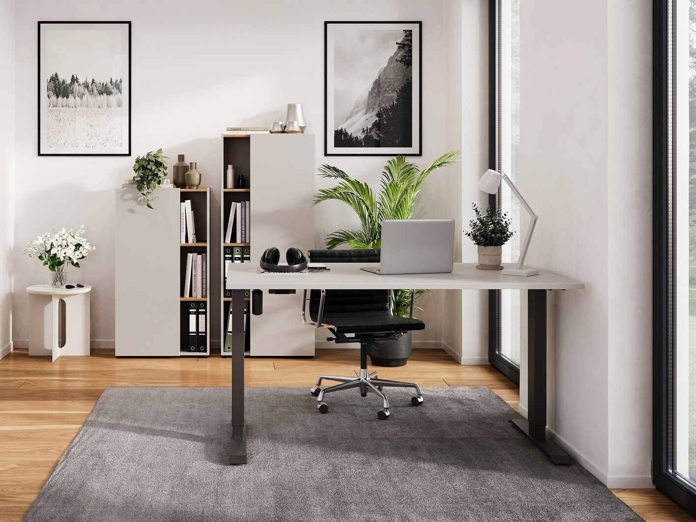 Set za kućni ured Evarsoa 107 (Kašmir + Navarra hrast)