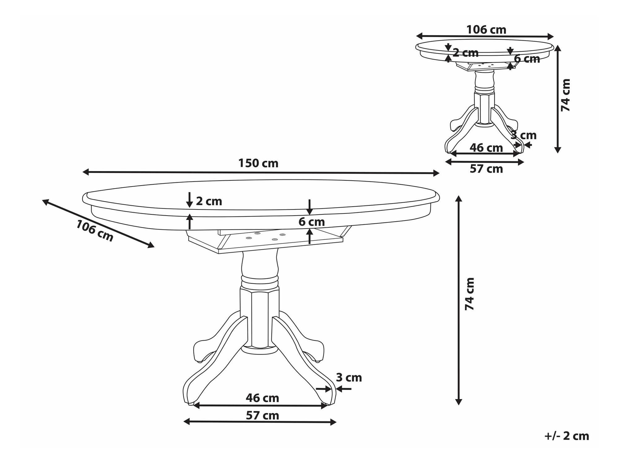 Stol Berwyn 2370 (Crna)