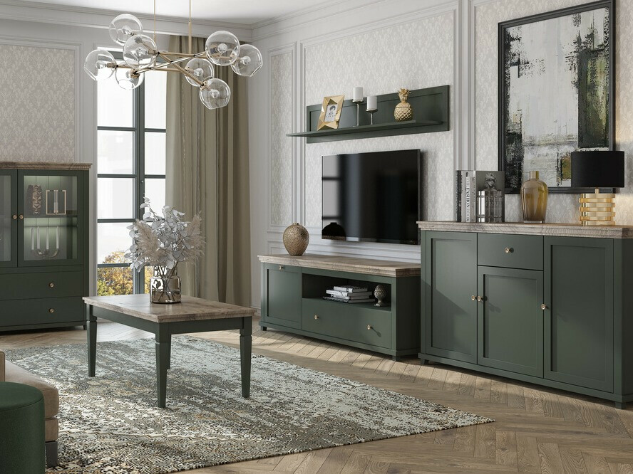 Zidna polica Tolnue 100 (Tamnozelena)