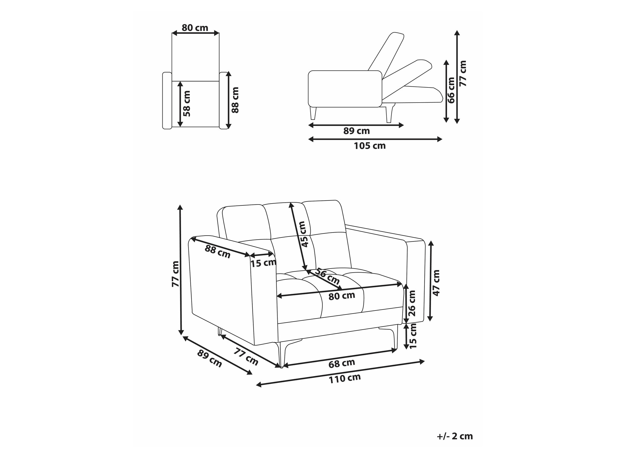 Fotelja Mormiru 101 (Zelena)