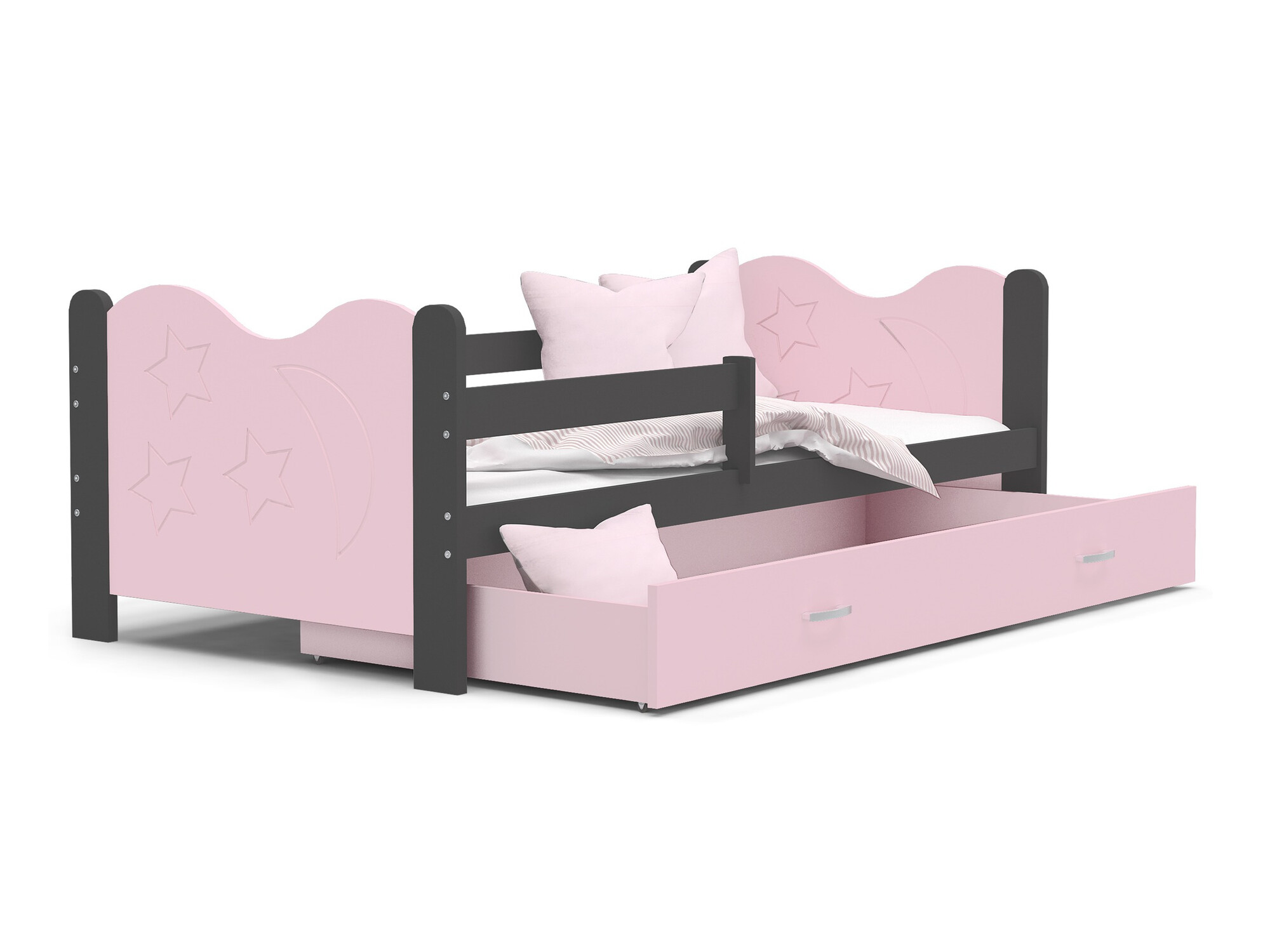 Krevet Aurora 124 (Siva)