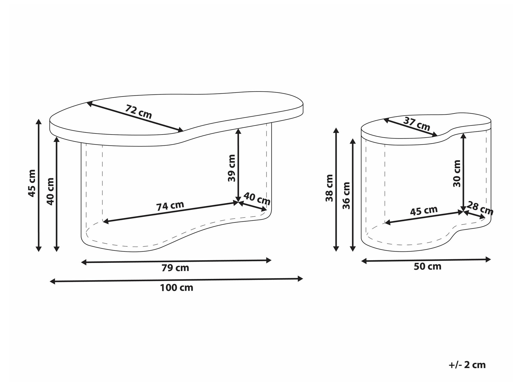 Set stolića za kavu Berwyn 2373