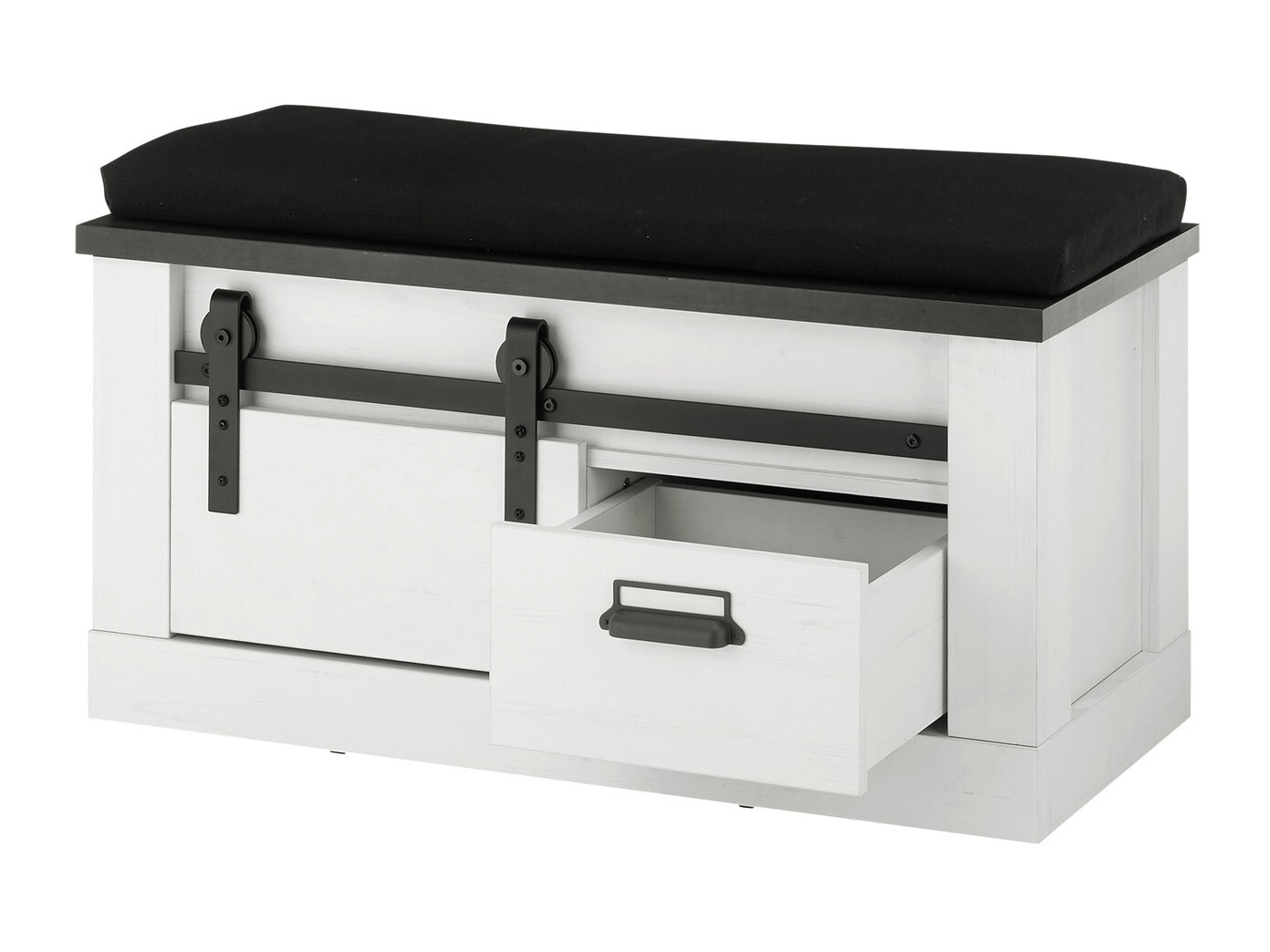 Set za hodnik Cirtale 130 (Izbijeljeni bor + Antracit)