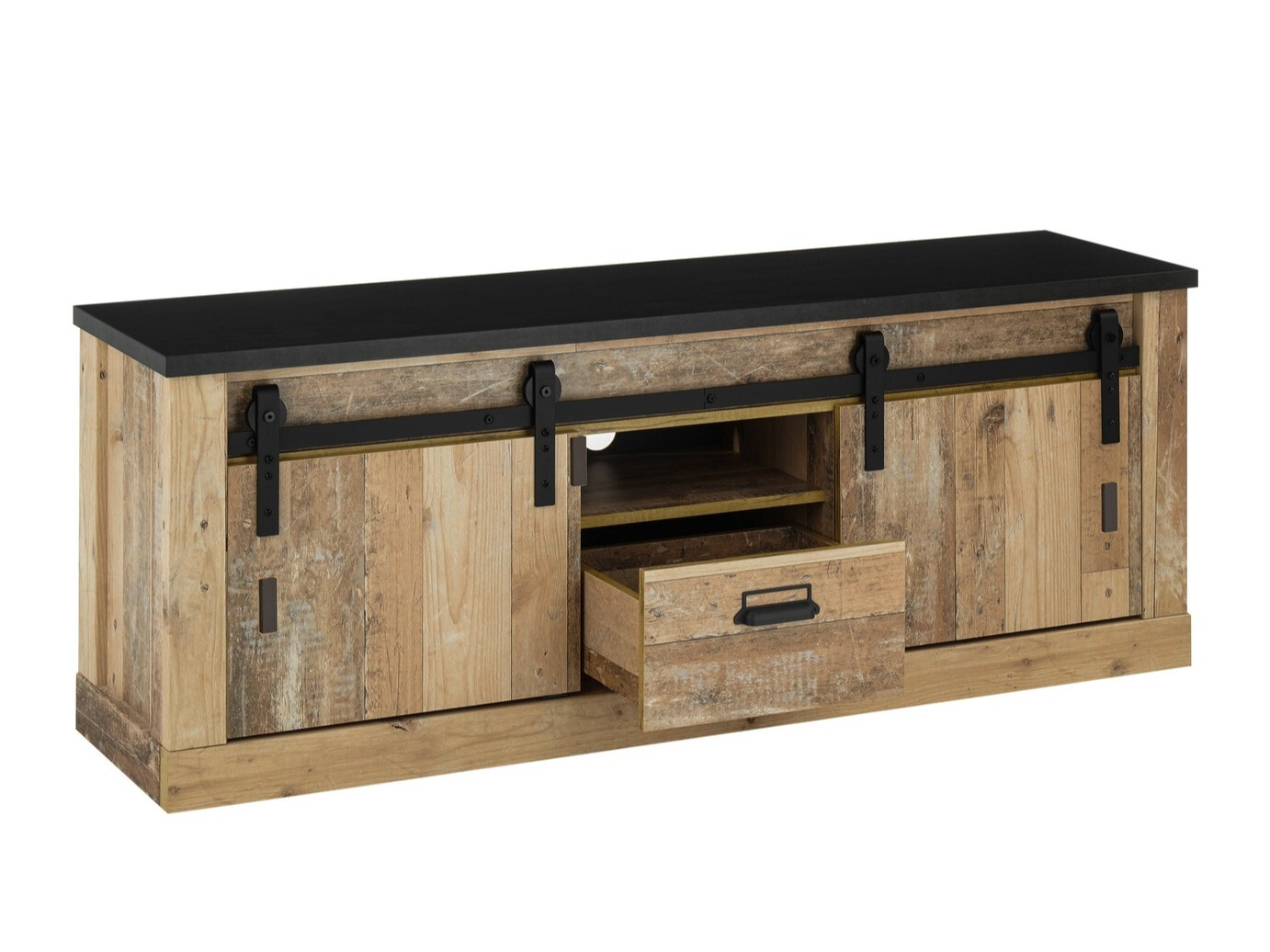 Dnevni boravak Cirtale 131 (Ostarjelo drvo + Antracit)