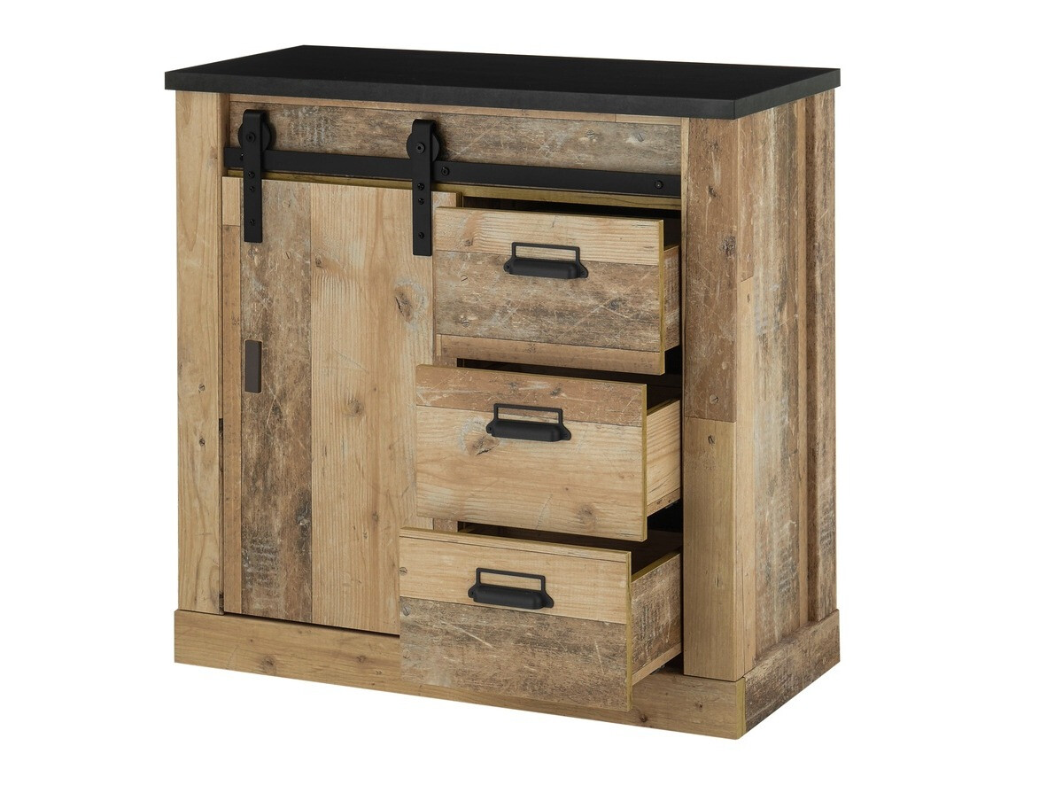 Set za dnevni boravak Cirtale 132 (Starinsko drvo + Antracit)