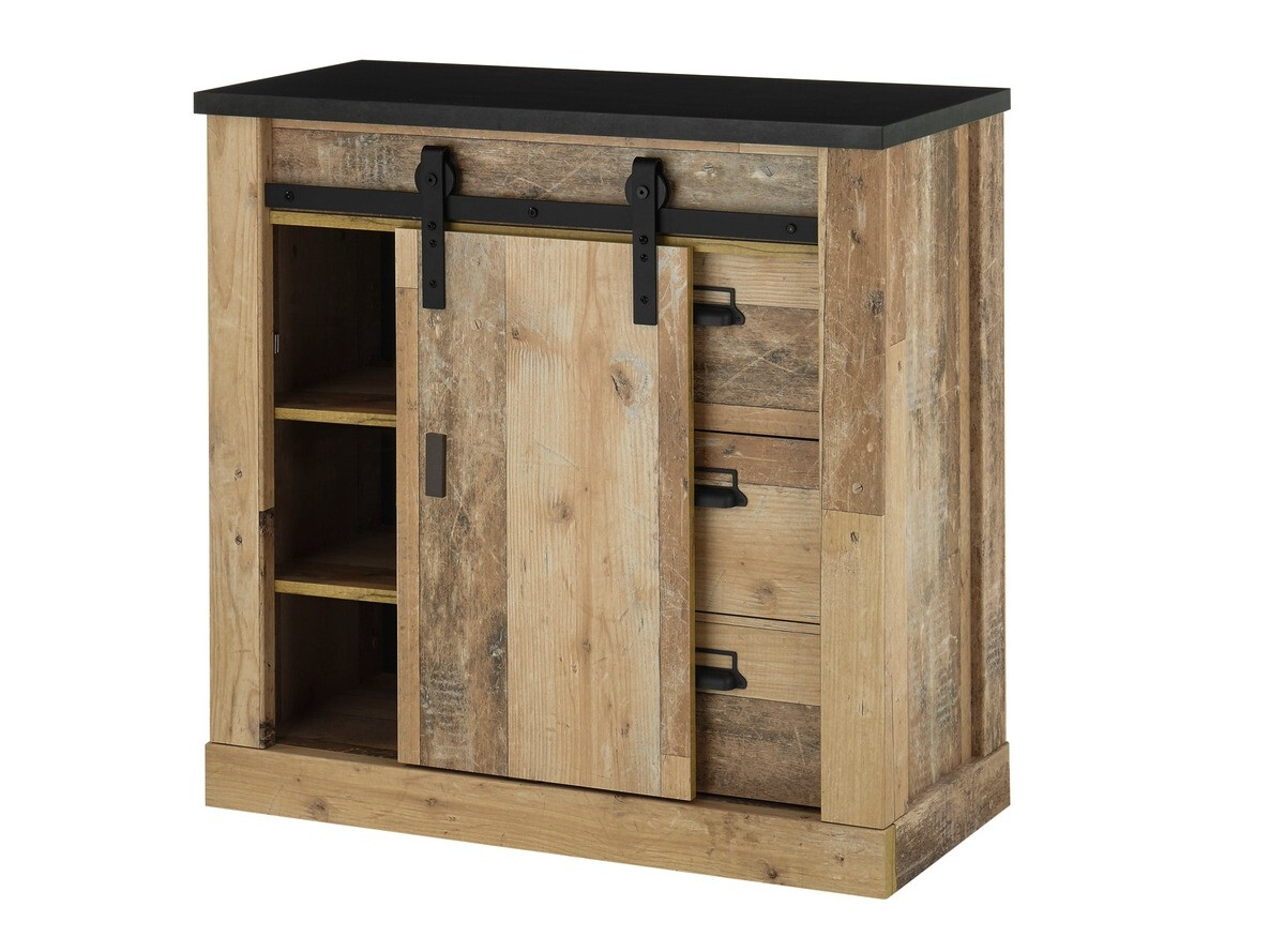 Set za dnevni boravak Cirtale 132 (Starinsko drvo + Antracit)