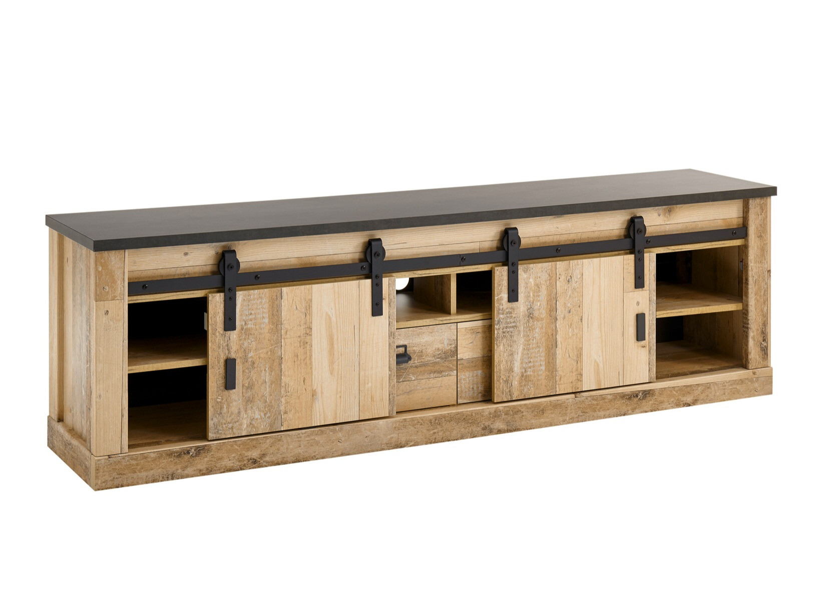 Set za dnevni boravak Cirtale 132 (Starinsko drvo + Antracit)