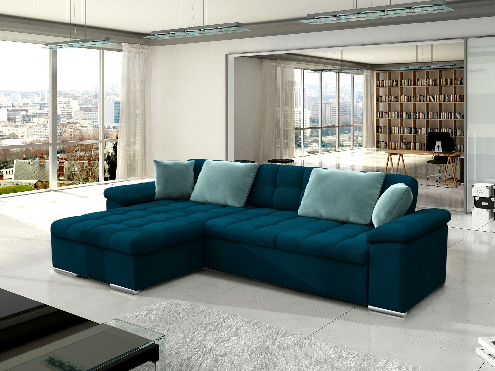 Kutna garnitura Comfivo Mica II (Venus Velvet 2911 + Prestige 2771)