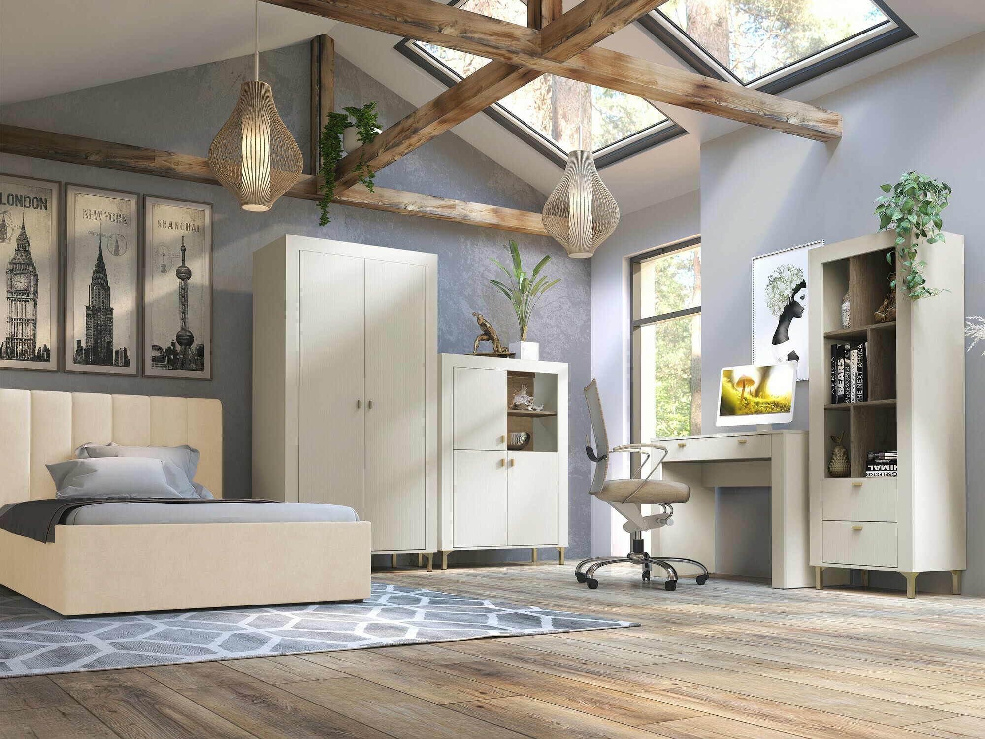 Set za spavaću sobu Mormavu 116 (Kašmir)