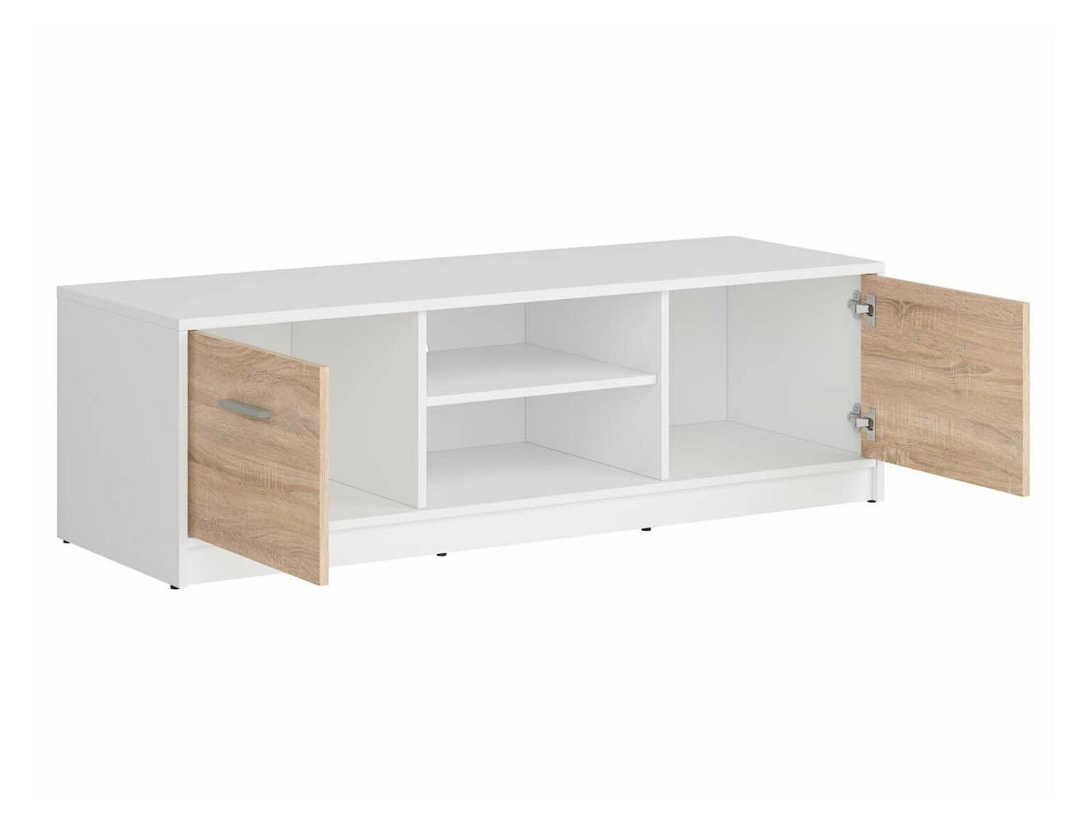 TV stol Novsore 100 (Bijela + Sonoma hrast)