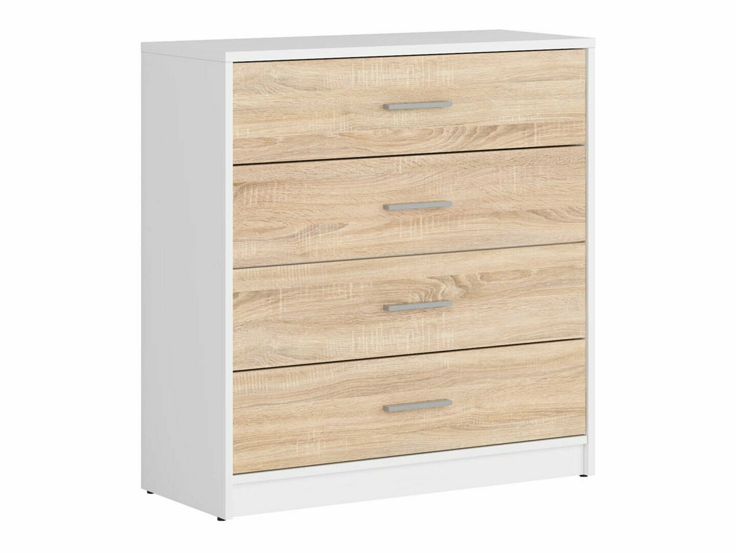 Komoda Novsore 101 (Bijela + Sonoma hrast)