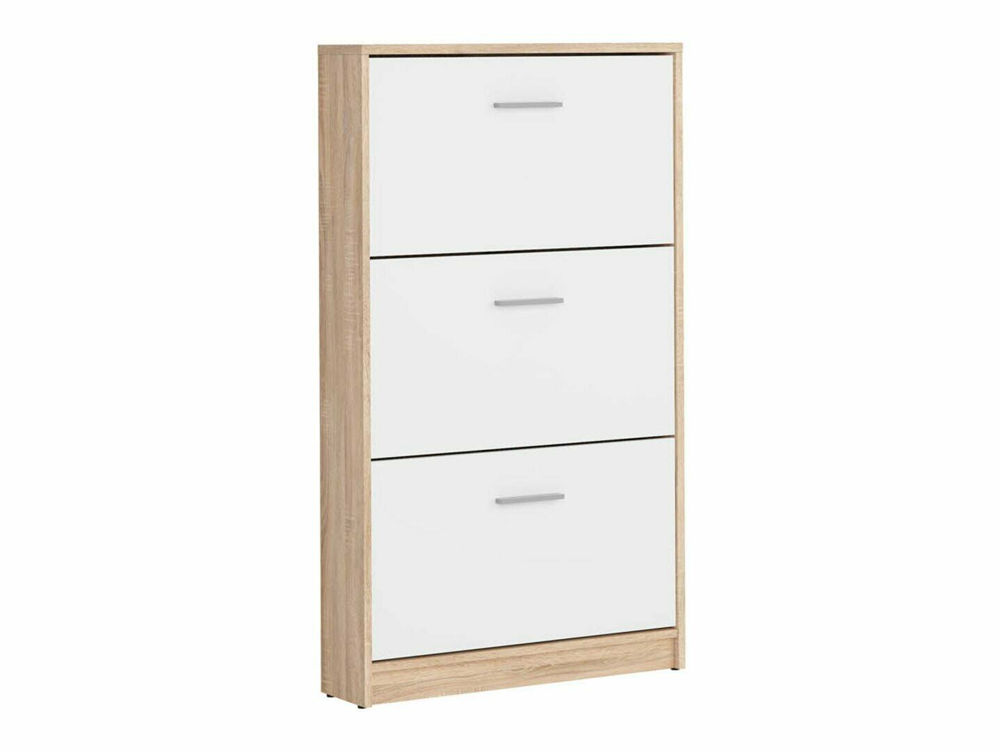 Ormarić za cipele Novsore 113 (Bijela + Sonoma hrast)