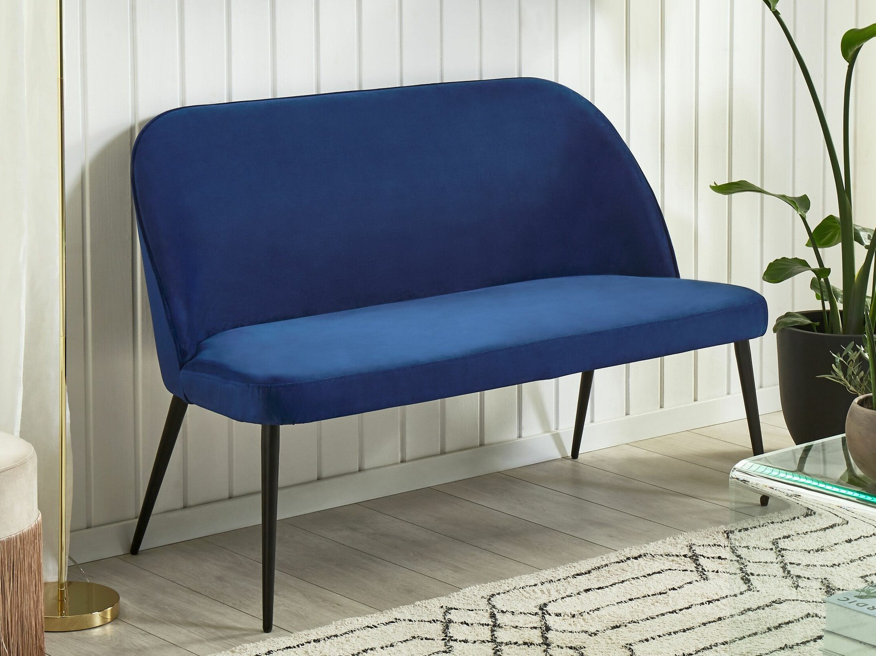 Tapecirana klupa Berwyn 2379 (Plava)